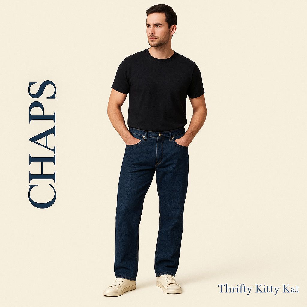 Chaps Chaps Classic High Rise Straight Fit Denim Jeans 32x30 Size US 32 / EU 48 - 1 Thumbnail