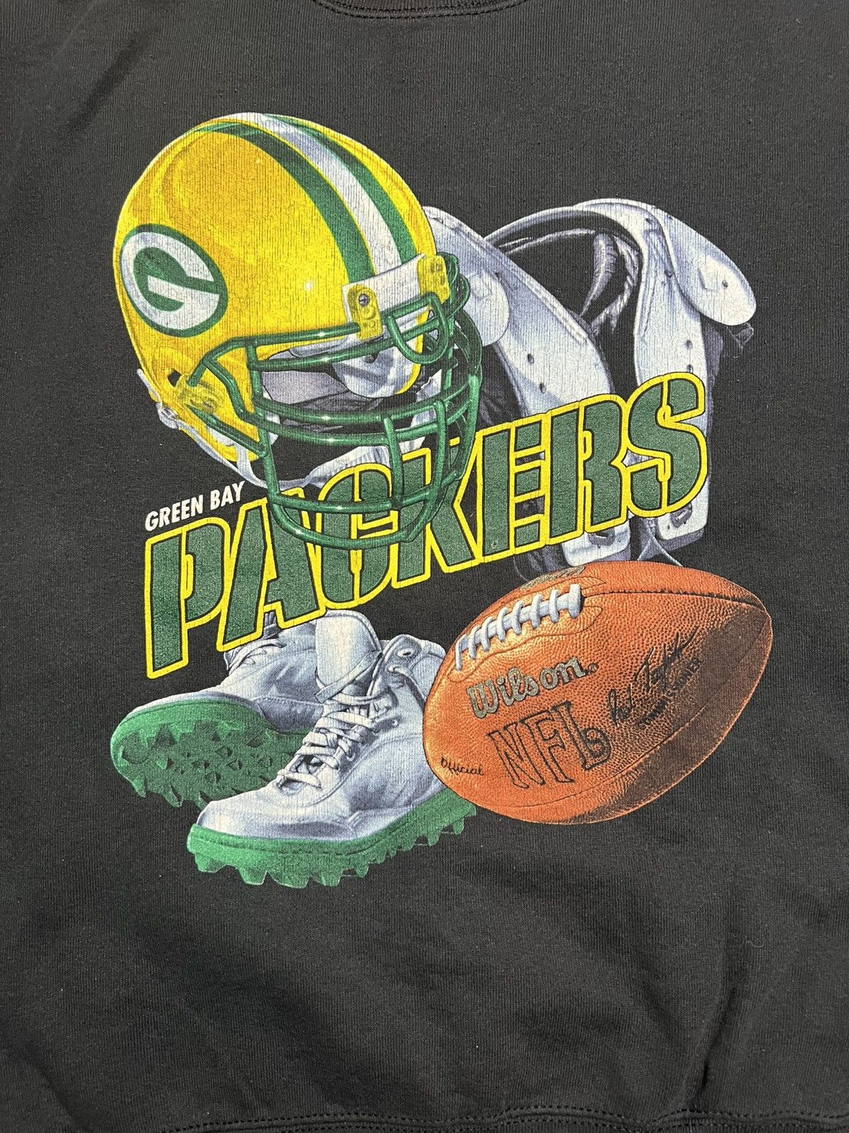Beauty Beast Rare Vintage Green Bay Packers Graphic Sweatshirt (44) Size US L / EU 52-54 / 3 - 3 Thumbnail