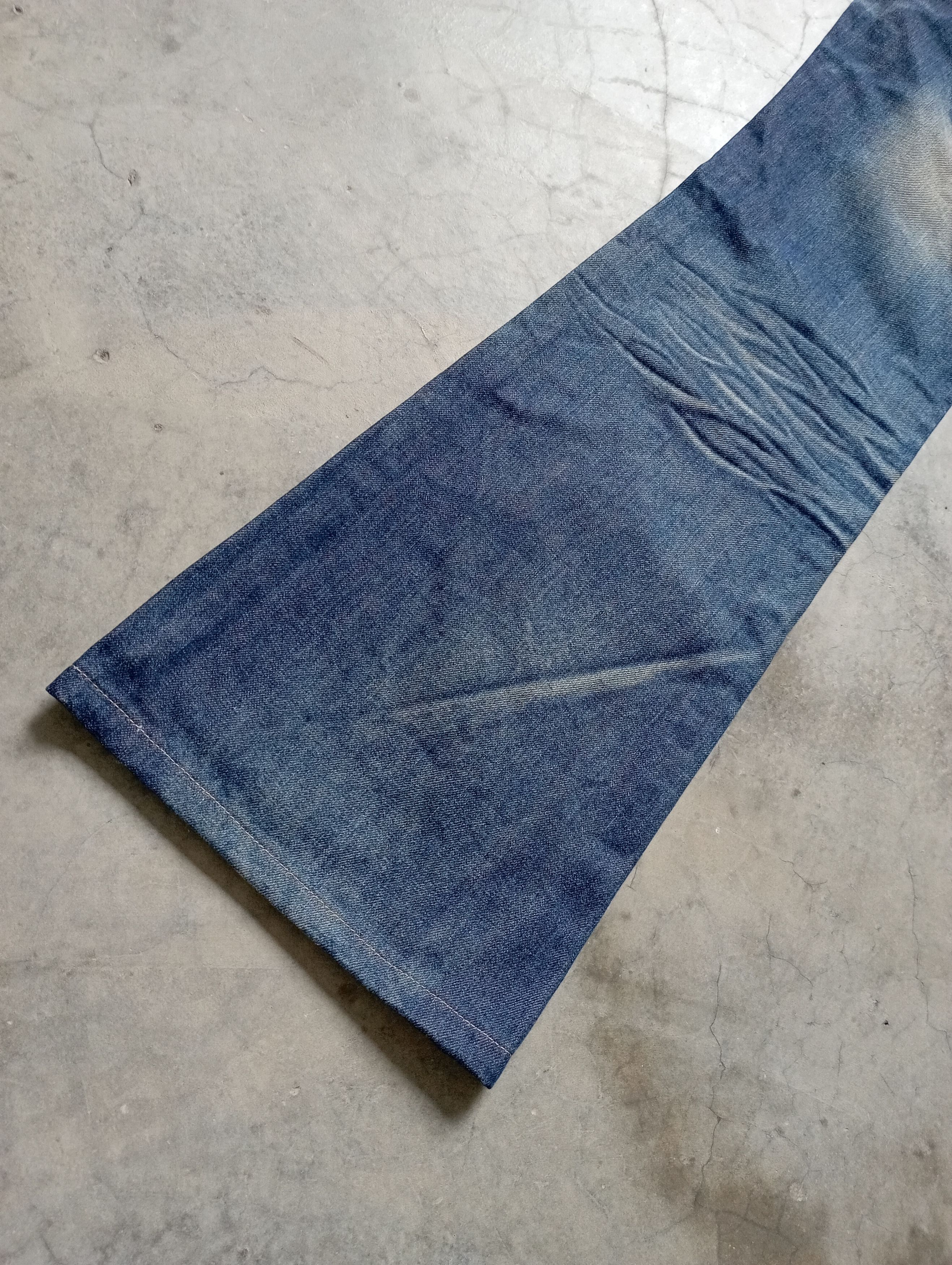 Tornado Mart Super Flare Jeans Mud Rusty Lolita Yoshitomo Nara Jeans Size 24" / US 00 / IT 34 - 12 Thumbnail