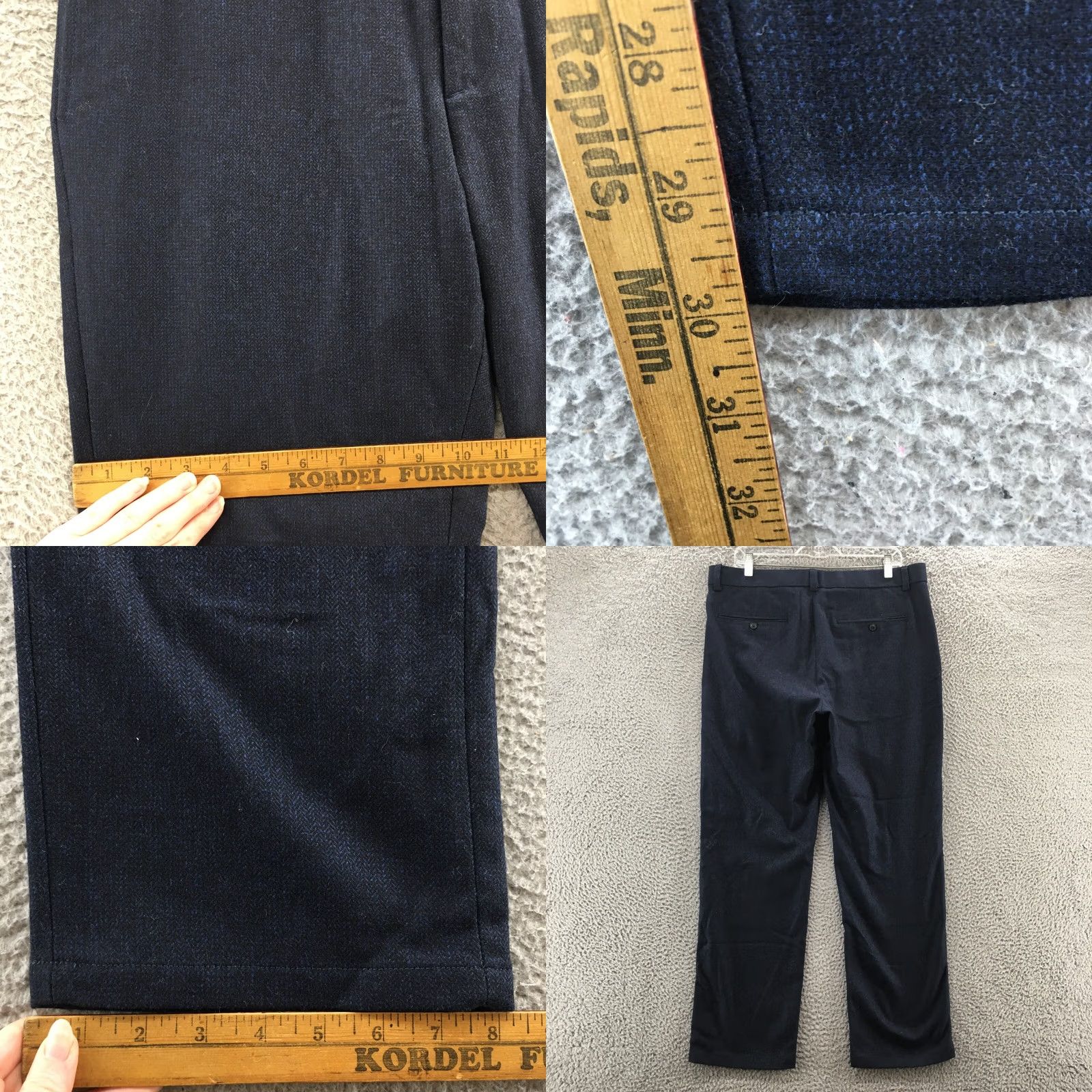 Banana Republic Banana Republic Aiden Fit Chino Pants Mens 35x30 Blue Mid Rise Slim? Regular? Size US 35 - 8 Thumbnail
