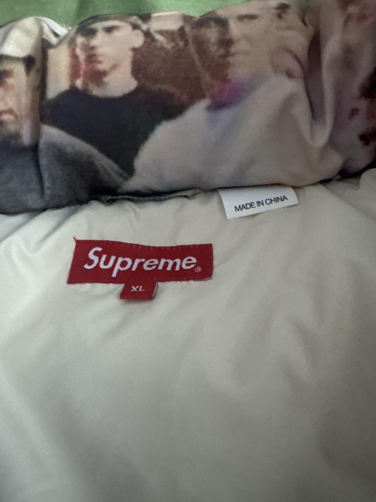 supreme reflective puff jacket