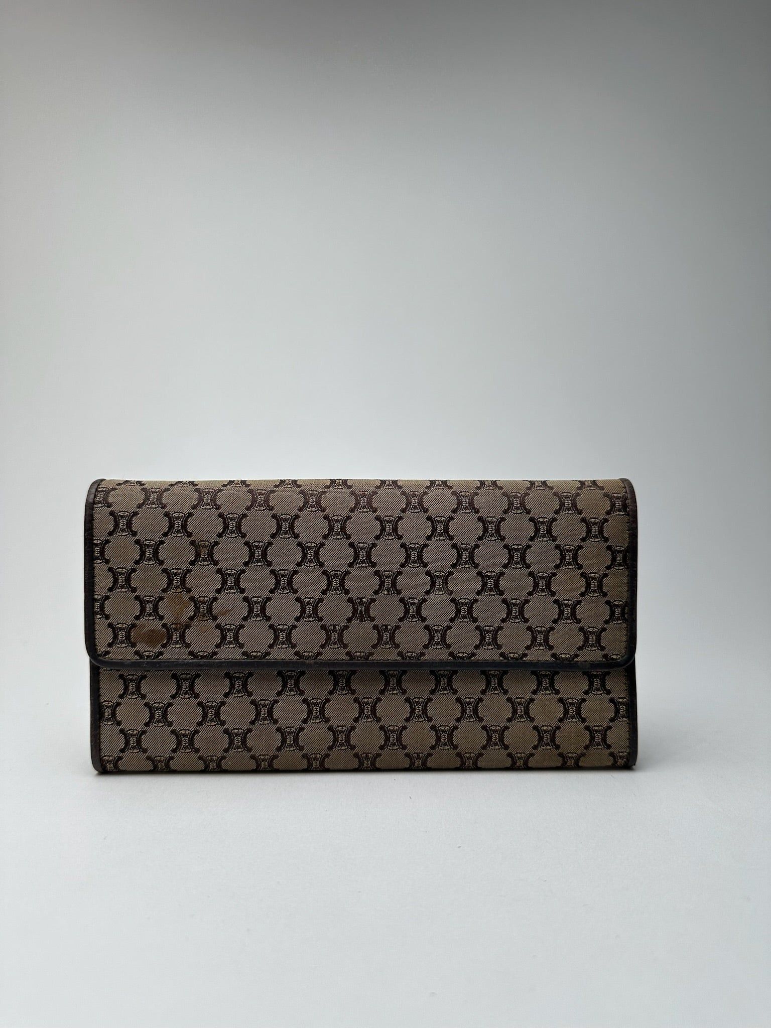 Celine Vintage Monogram Canvas leather wallet brown Size ONE SIZE - 1 Thumbnail