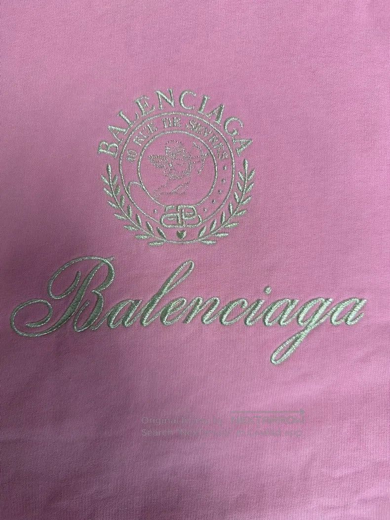 Balenciaga Balenciaga Geometric Pattern Hooded Loose Long Sleeve Swea Size US S / EU 44-46 / 1 - 3 Thumbnail