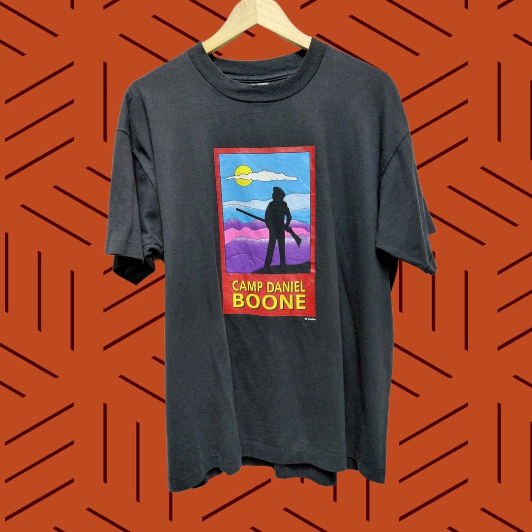 Fruit Of The Loom Fruit of the Loom Camp Daniel Boone Graphic T-Shirt Black XL Size US XL / EU 56 / 4 - 1 Thumbnail