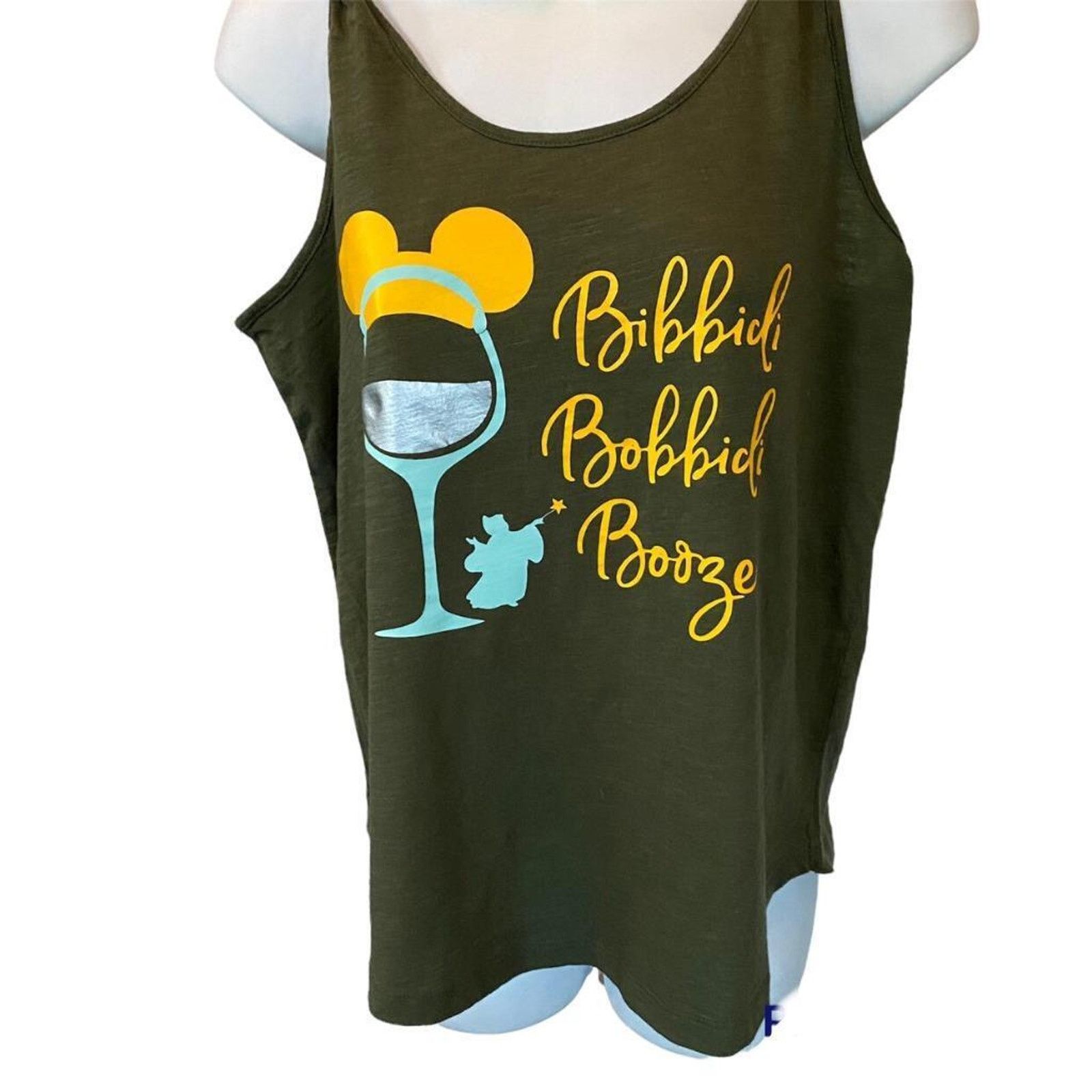 Handmade Bibbidi Bobbidi Booze Disney Wine Fairy Godmother Tank Top Size S / US 4 / IT 40 - 1 Thumbnail