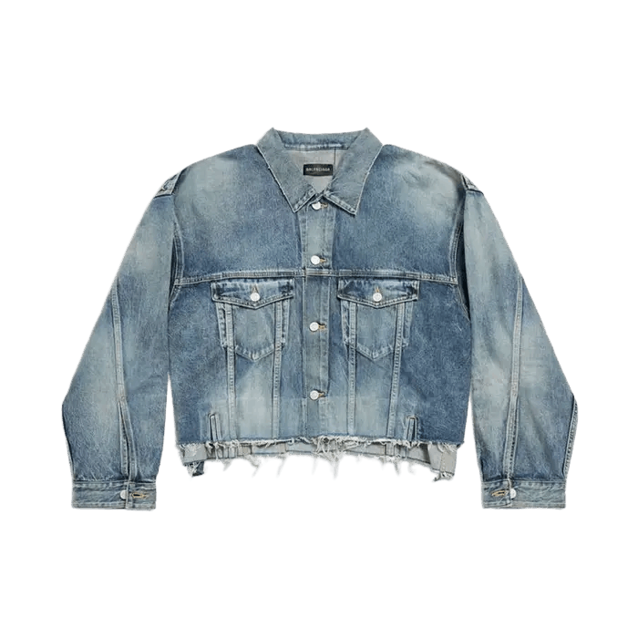 Balenciaga o1s1wg110126 Deconstructed Jacket in Blue Size M / US 6-8 / IT 42-44 - 1 Thumbnail