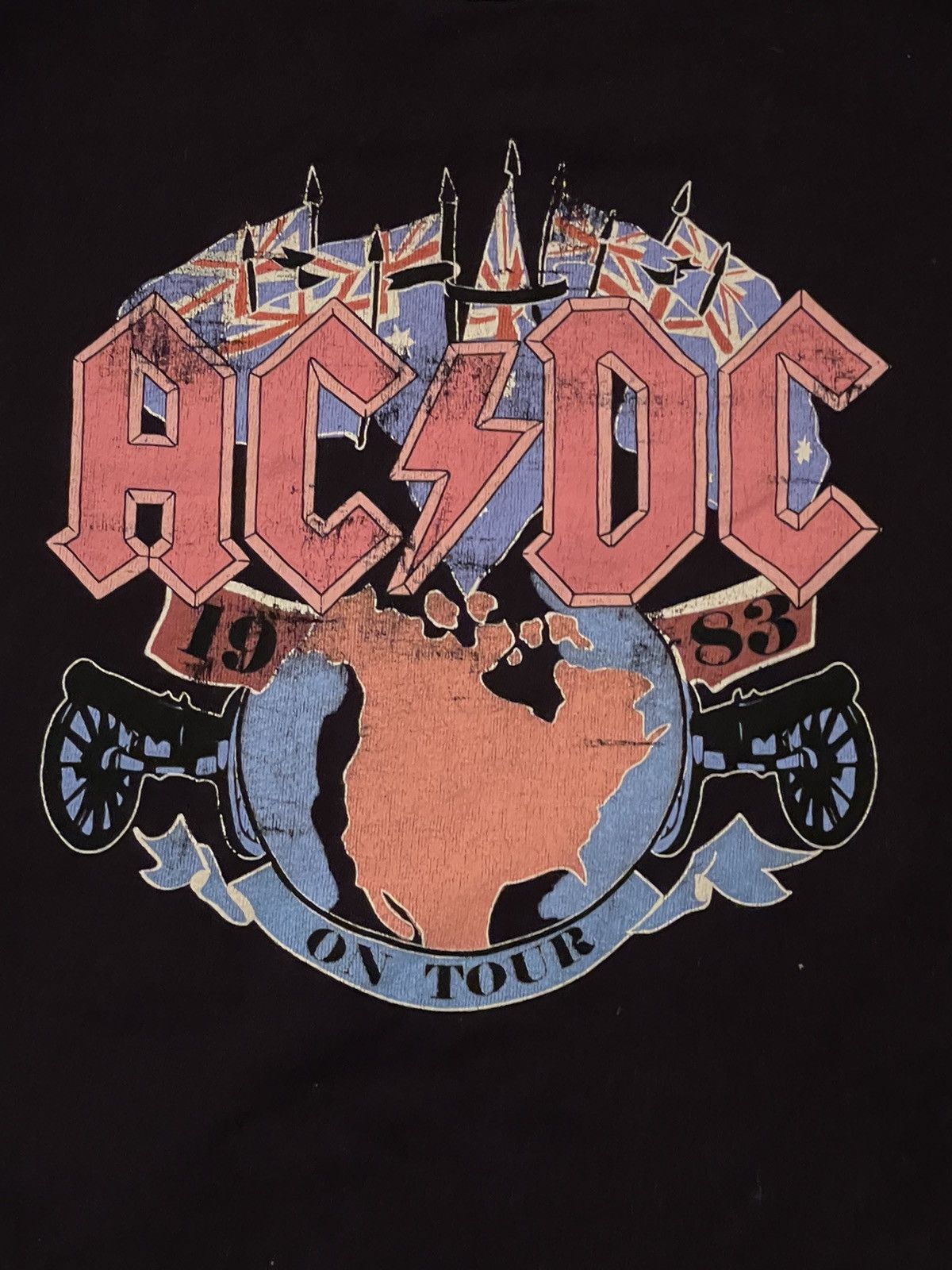 Band Tees × Vintage Vintage ACDC Tee Streetwear Big Central Logo Y2k Rock Size US M / EU 48-50 / 2 - 7 Thumbnail