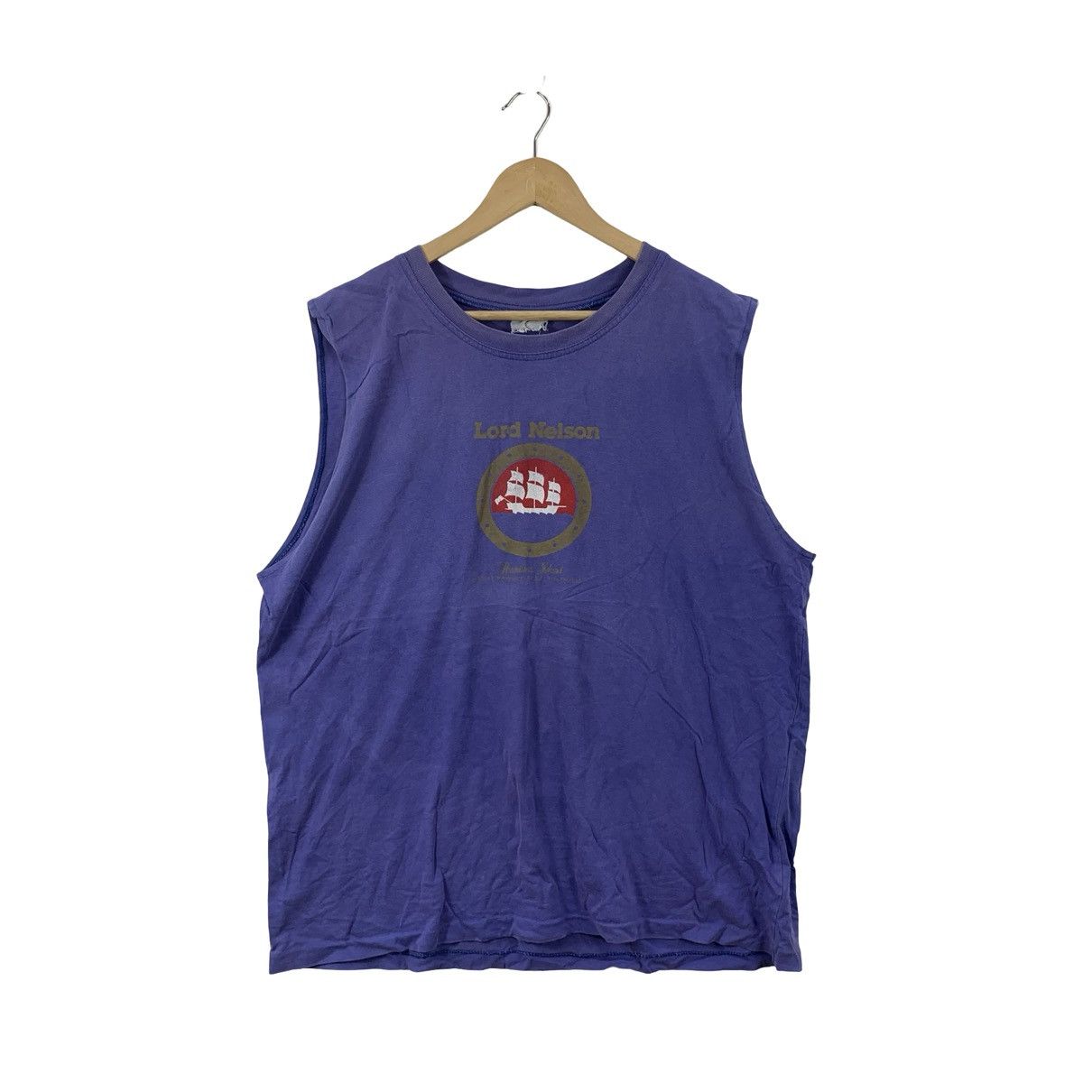 Vintage Vintage Lord Nelson Nautical Ship Graphic Sleeveless Tee Size US XXL / EU 58 / 5 - 1 Thumbnail