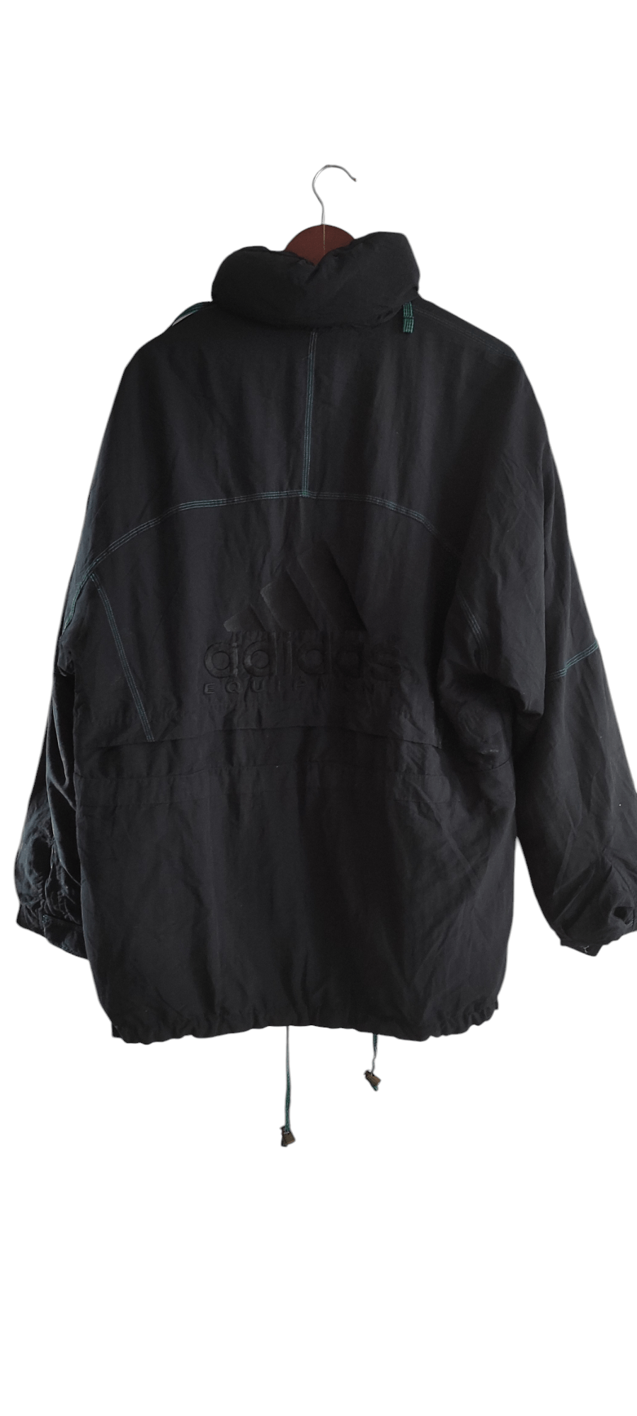Adidas × Vintage 80s Adidas Equipment Fleece Lined Jacket Men's Hoodie Size US L / EU 52-54 / 3 - 4 Thumbnail