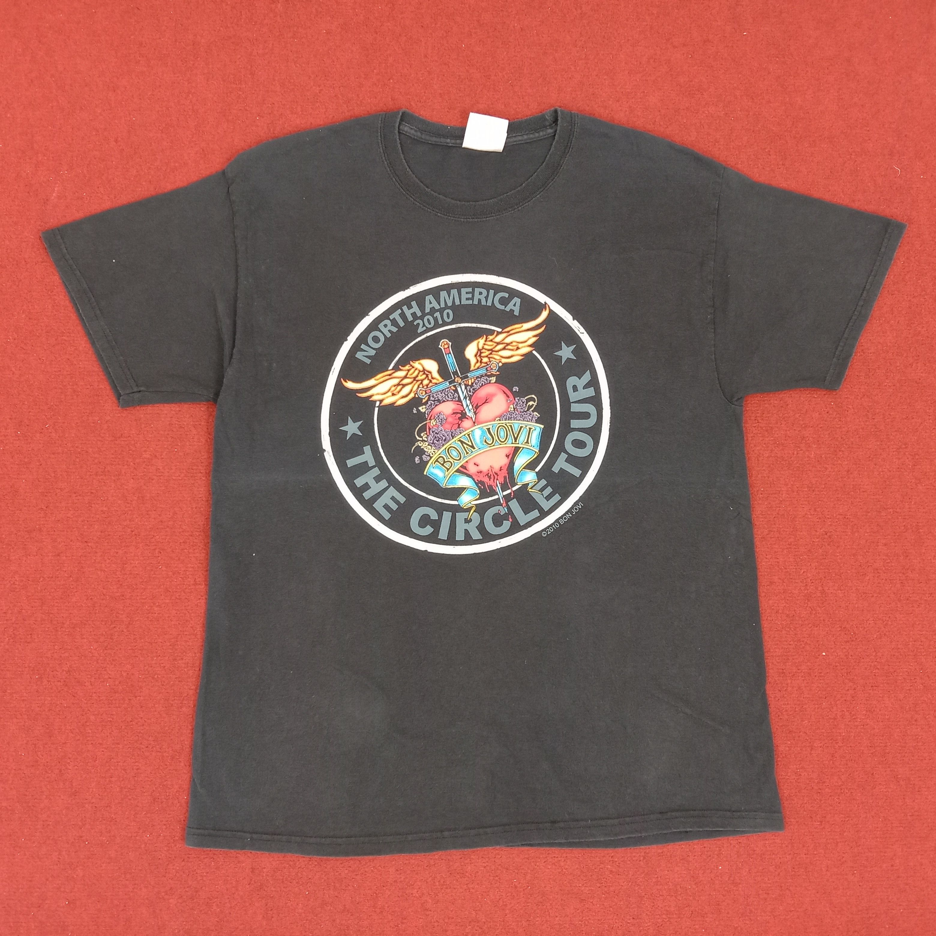 Band Tees × Vintage Bon Jovi Rock Band Music Tour Vintage Tshirt Size US L / EU 52-54 / 3 - 1 Thumbnail