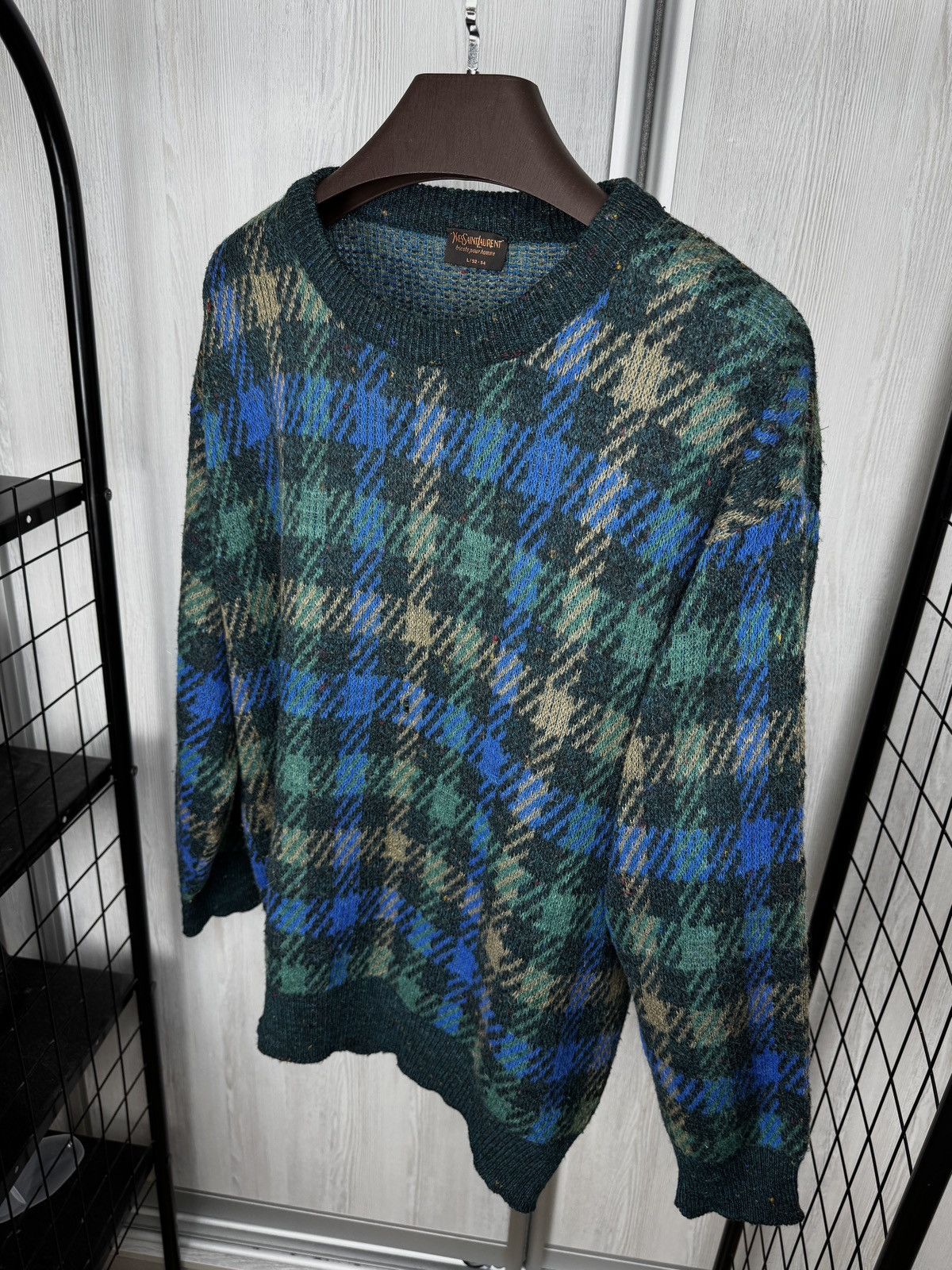 Yves Saint Laurent Yves Saint Laurent Vintage Knit Sweater Mohair Wool Alpaka Size US L / EU 52-54 / 3 - 8 Thumbnail