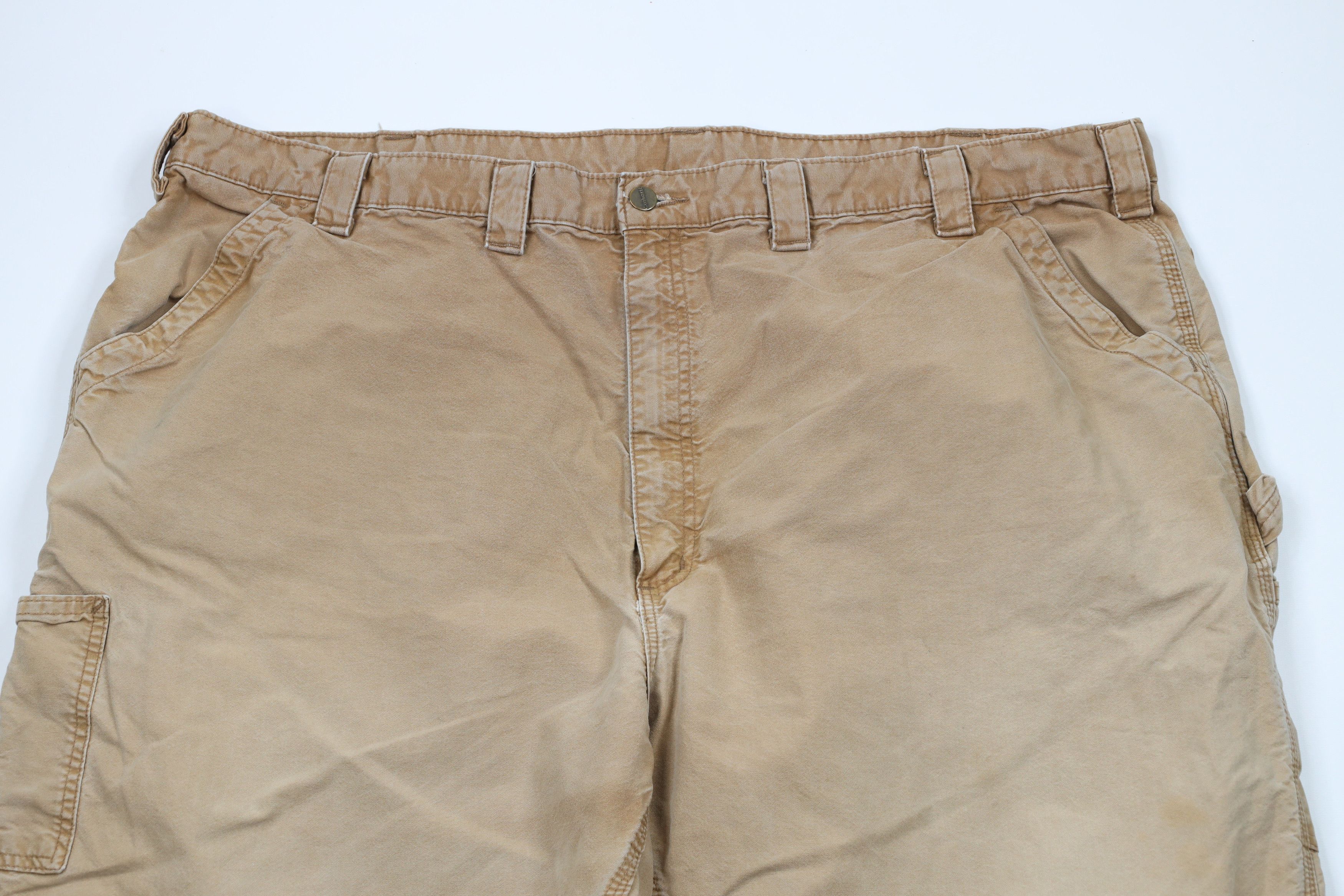 Carhartt × Vintage Vintage Carhartt Out Wide Leg Dungaree Pants Duck Brown Size US 44 / EU 60 - 2 Thumbnail