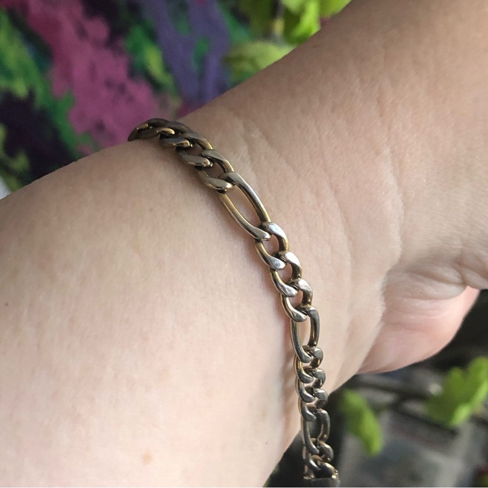 Vintage Vintage Jacmel figaro tri-tone chain bracelet Size ONE SIZE - 3 Thumbnail