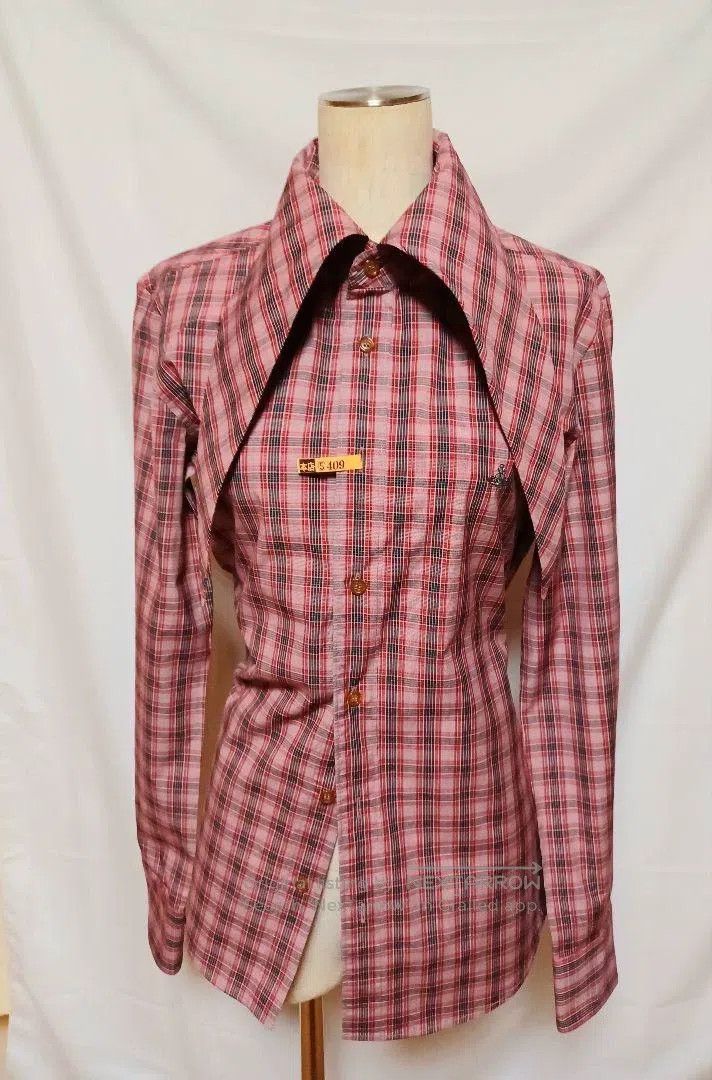 Vivienne Westwood Vivienne Westwood Plaid Planet Embroidered Rabbit Ear Coll Size M / US 6-8 / IT 42-44 - 8 Thumbnail