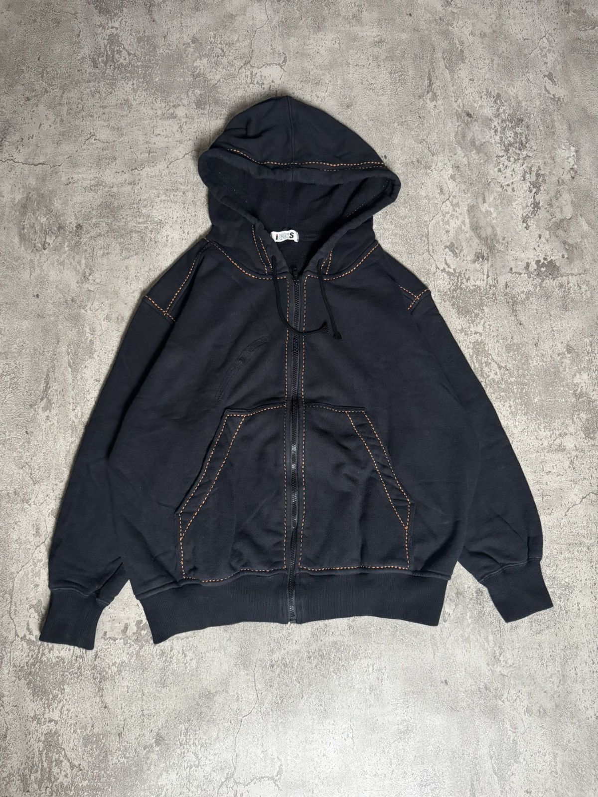 Issey Miyake VINTAGE 80’S ISSEY MIYAKE PATCHWORK LOGO ZIP HOODIE Size US M / EU 48-50 / 2 - 3 Thumbnail