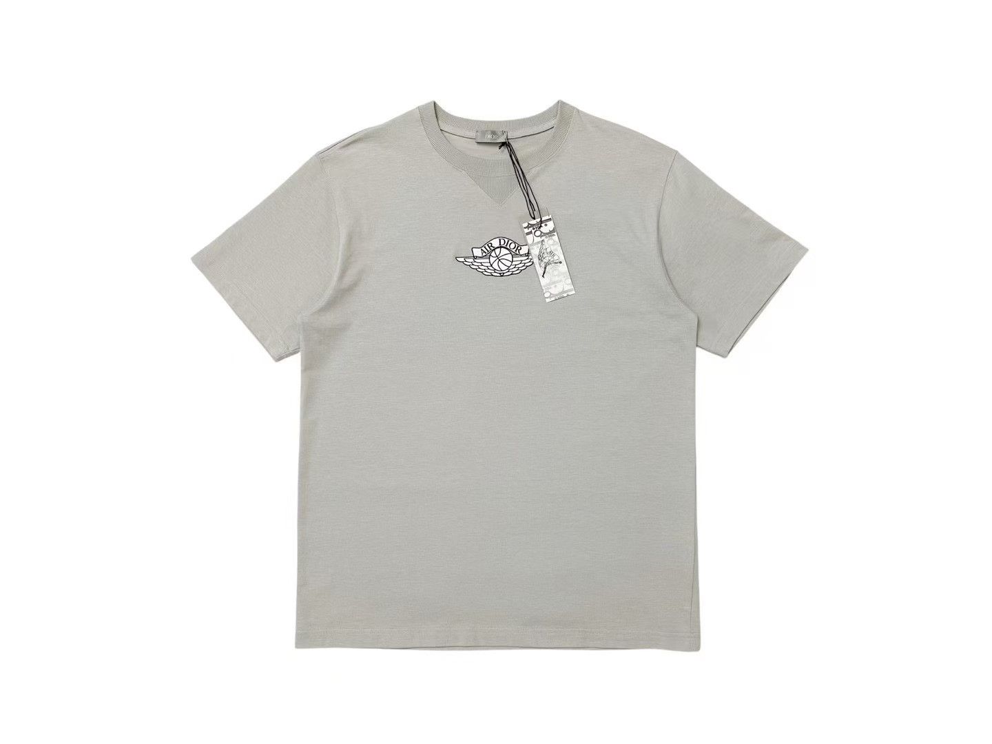 Dior Dior x Air Jordan Gray Short-Sleeve Size US L / EU 52-54 / 3 - 1 Thumbnail