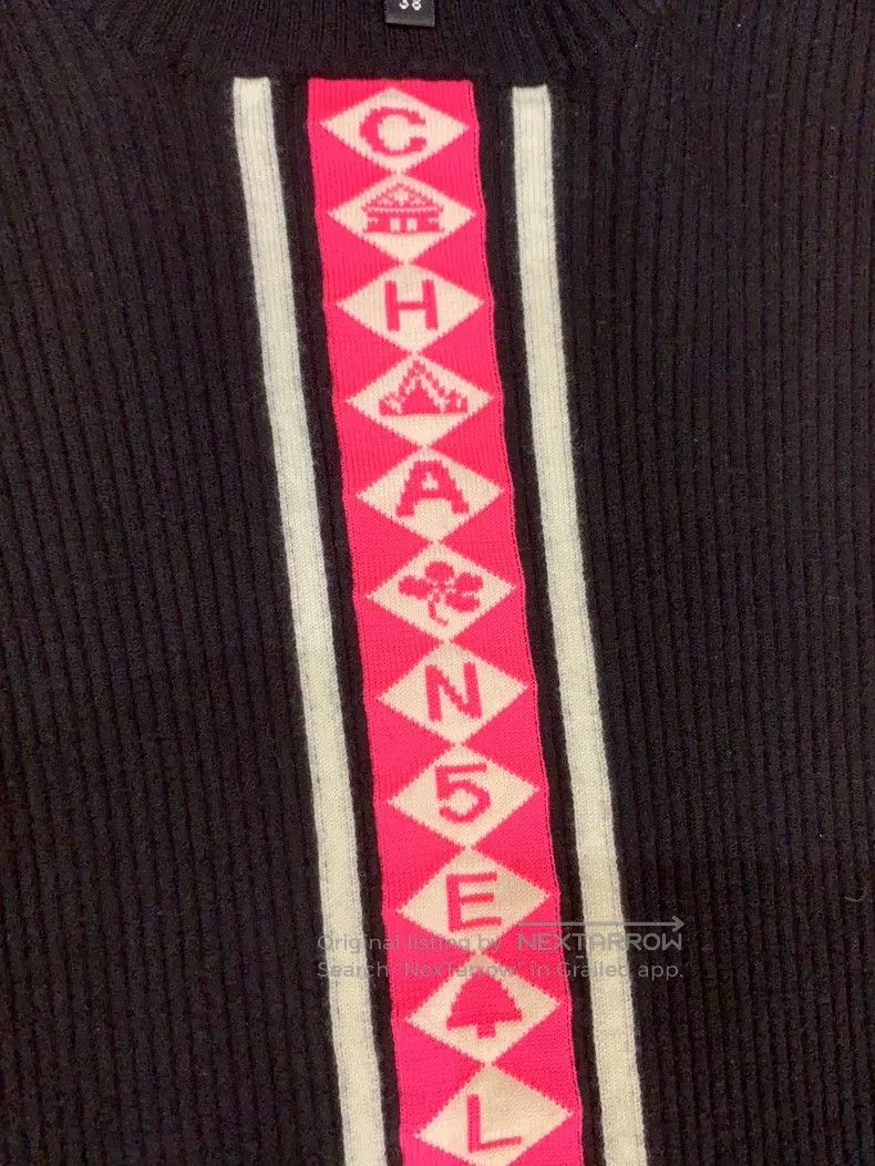 Chanel Chanel Classic letter striped knitwear sweater Size XS / US 0-2 / IT 36-38 - 4 Thumbnail