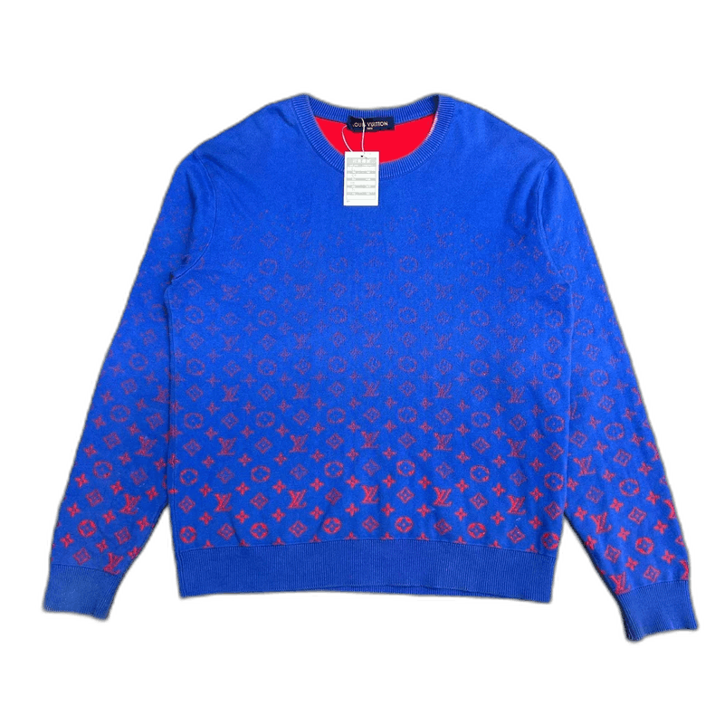 Louis Vuitton Louis Vuitton Gradient Blue Red Knit Sweater-2506 Size US L / EU 52-54 / 3 - 1 Thumbnail