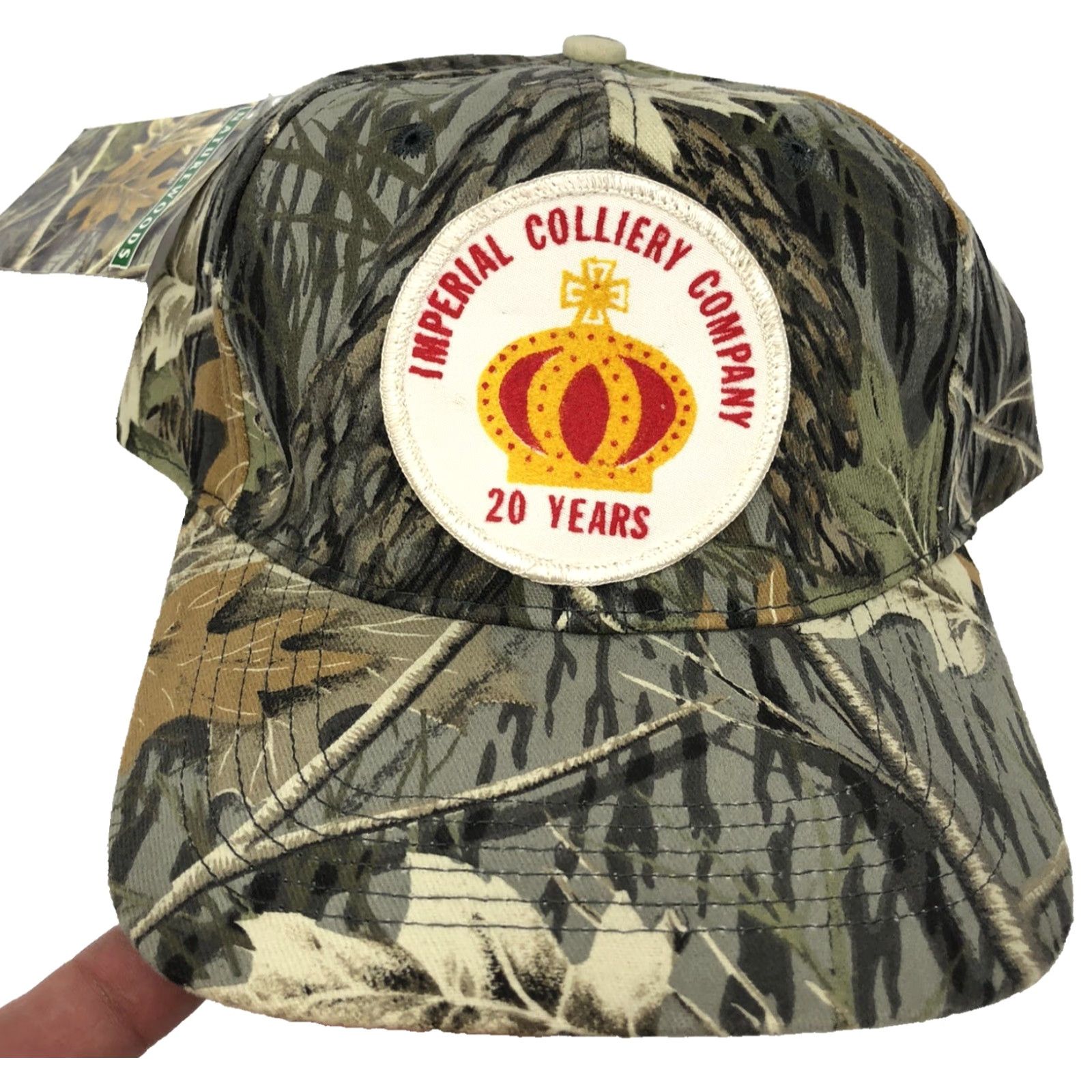 Imperial VINTAGE Daystone Trucker Hat Cap Snap Back 90s Imperial Colliery Patch Hunting NEW Brown Camo One Size Mens Hat Size ONE SIZE - 3 Thumbnail