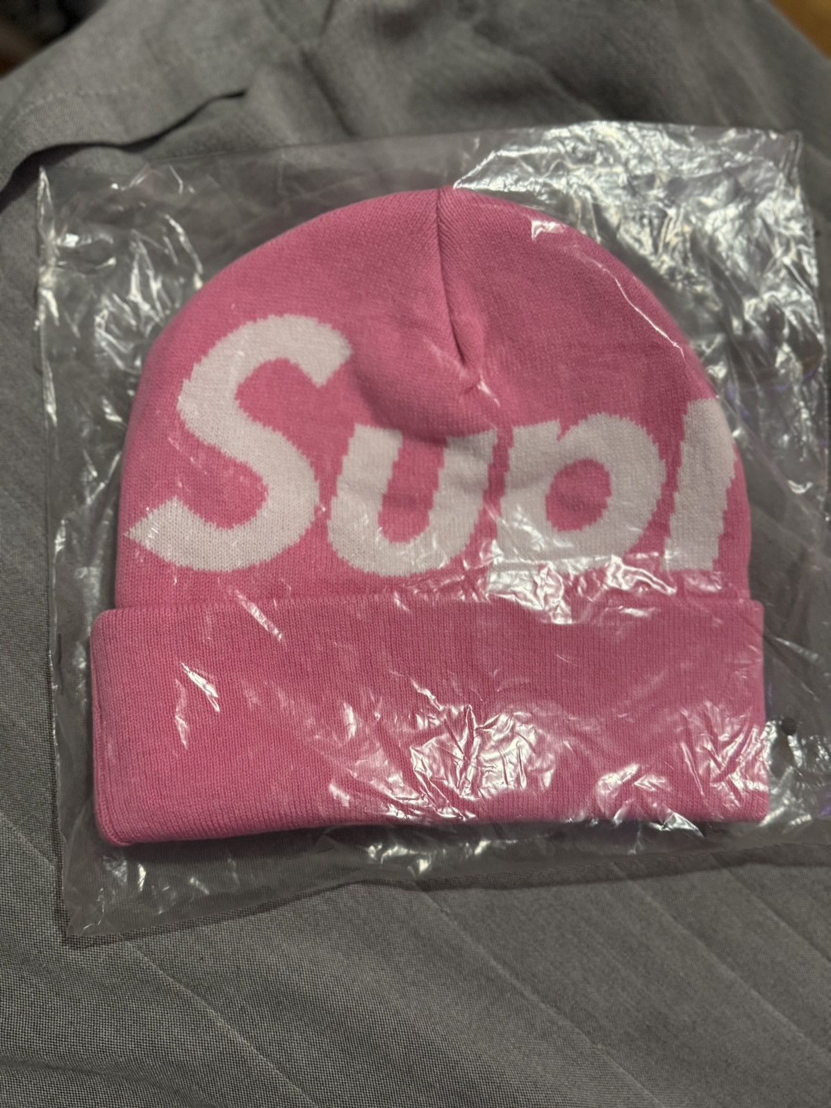Supreme Big Logo Beanie | Grailed