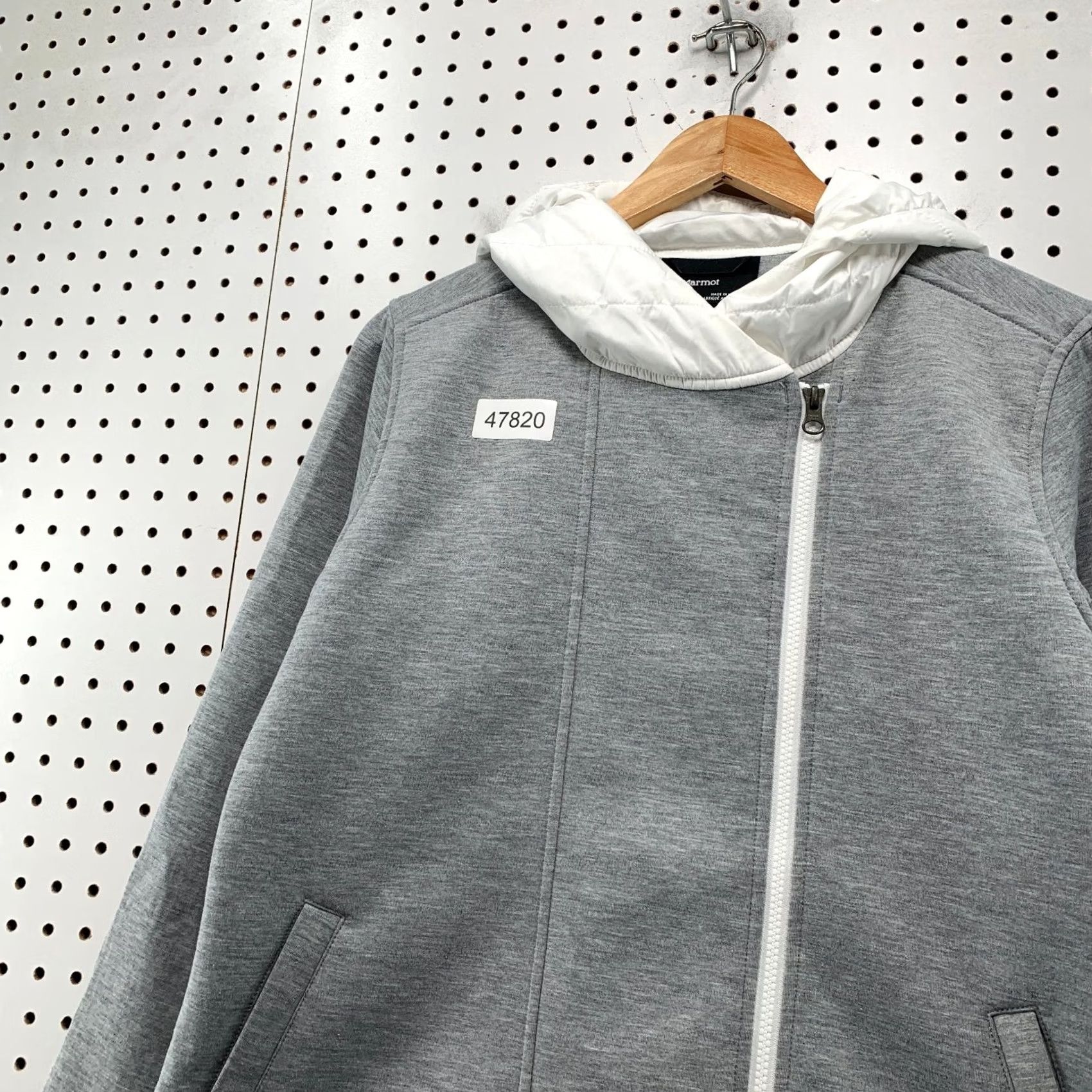 Marmot Marmot Fleece Jacket Womens Large Gray Hooded Zip Asymmetric Size L / US 10 / IT 46 - 6 Thumbnail