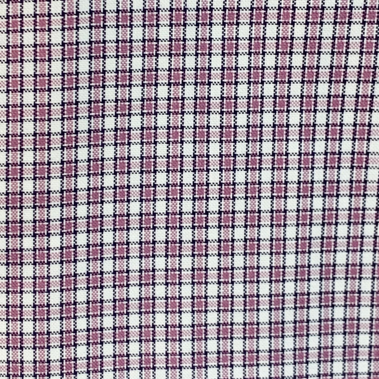 Brunello Cucinelli XL Purple White Checkered Cotton Slim Fit Long Sleeve Shirt Size US XL / EU 56 / 4 - 2 Thumbnail