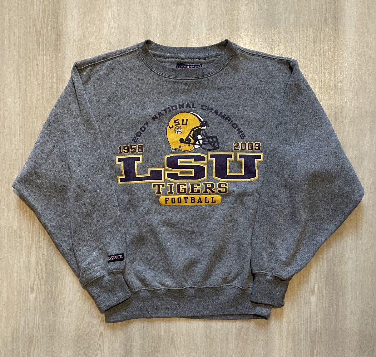 Jansport Vintage Jansport 2007 LSU National Champions Crewneck Small Size S / US 4 / IT 40 - 1 Thumbnail