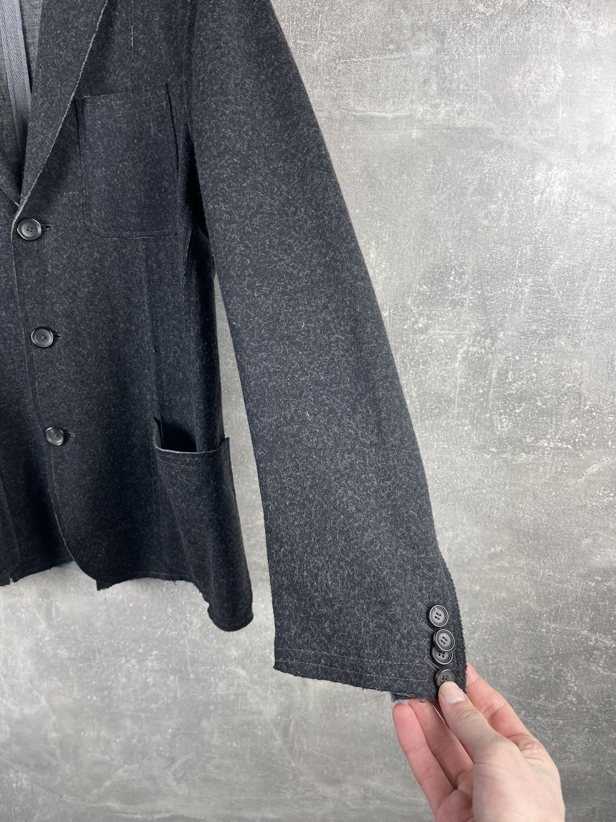 Z Zegna Z Zegna Techo Tailoring Avant Garde Deconstruction Blazer Size 48R - 5 Thumbnail