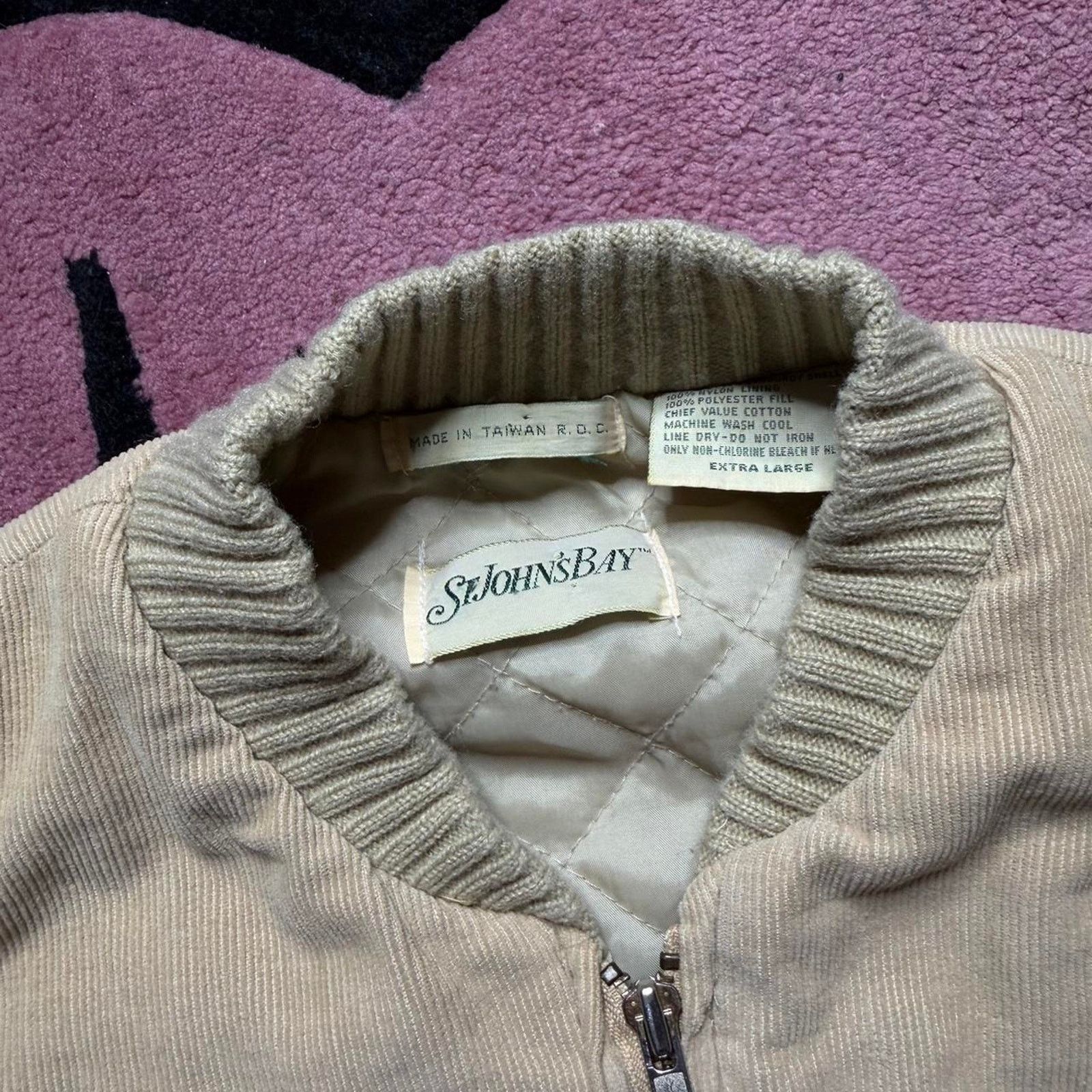 St. Johns Bay × Vintage Vintage 90’s St John’s Bay Corduroy Quilted Full Zip Vest Size US XL / EU 56 / 4 - 3 Thumbnail