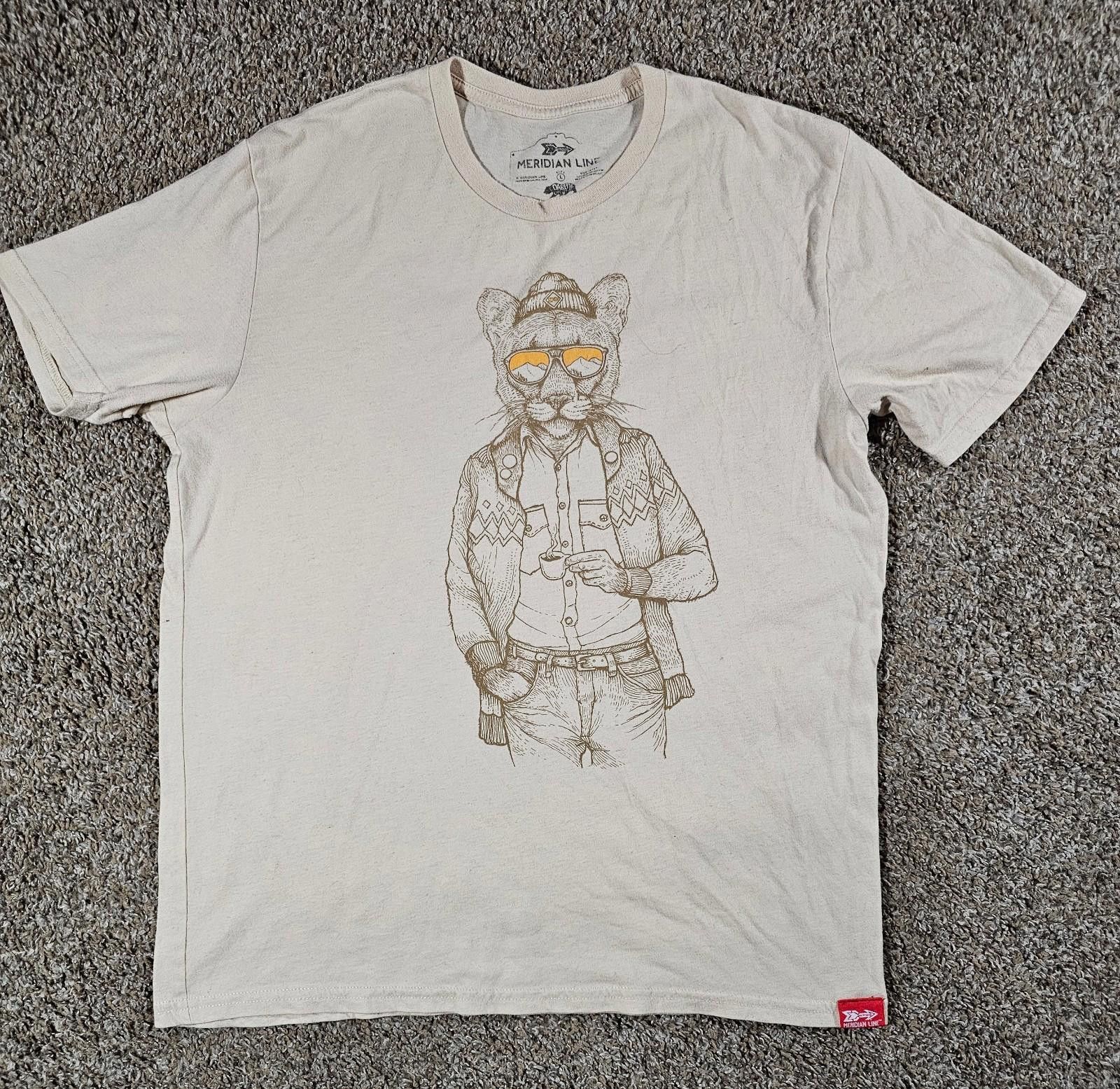 Other Meridian Line Hipster Mountain Lion t-shirt Large Size US L / EU 52-54 / 3 - 1 Thumbnail