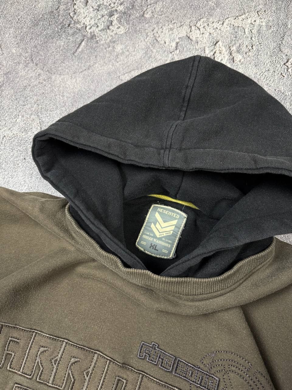 If Six Was Nine Y2K 2000s Military Style Grunge Khaki Hoodie Streetwear Size US XL / EU 56 / 4 - 7 Thumbnail