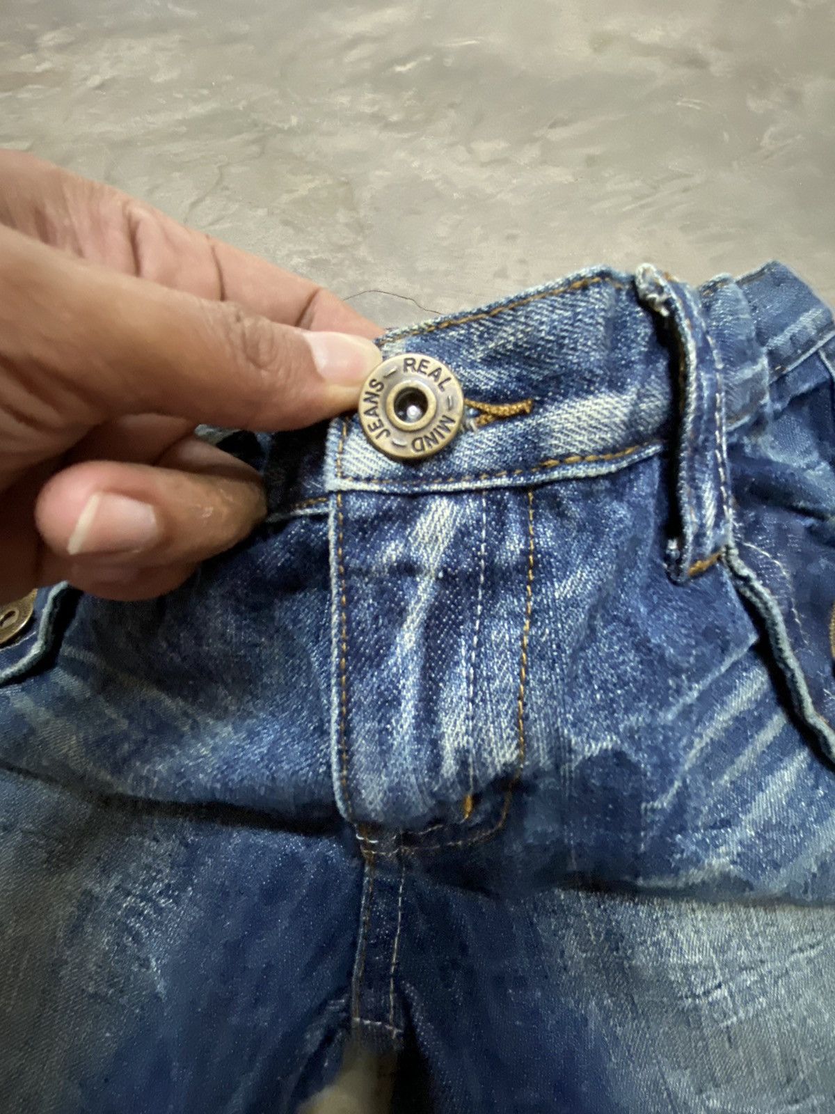 Japanese Brand × Jean × LOWBOX Flare Jeans Japanese Real Mind Low Rise Boot Cut Size US 31 - 4 Thumbnail