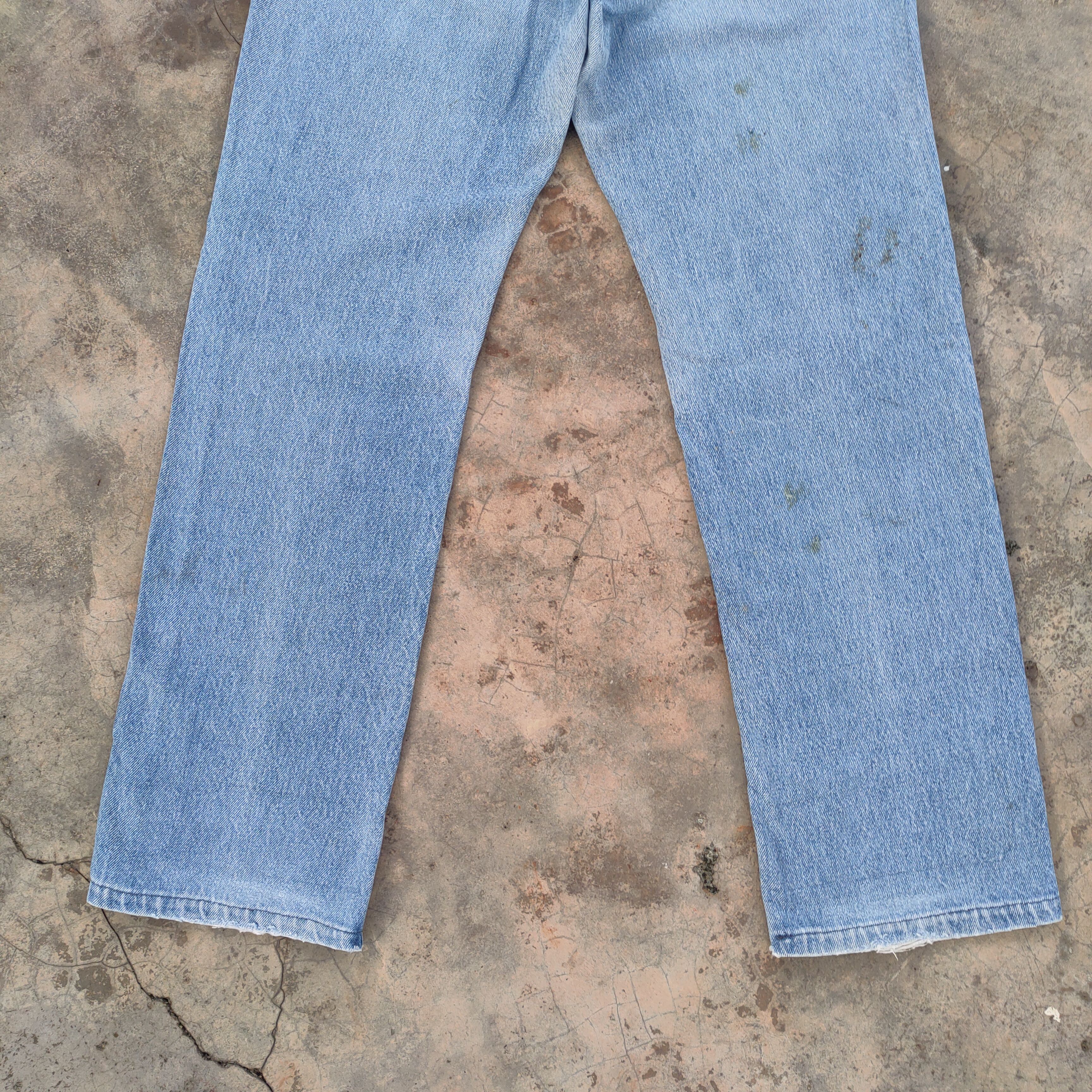 Levi's Vintage Clothing VINTAGE 80' LEVI'S 501 USA WOMAN FADED DENIM JEANS PANTS Size US 28 / EU 44 - 10 Thumbnail