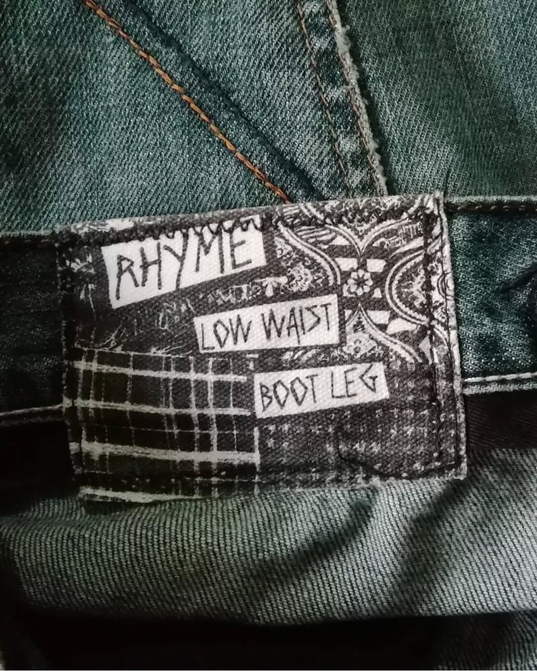 Billabong Billabong Rhyme Low Waist Punk Faded W/ Belt Denim Jeans Size US 33 - 8 Thumbnail