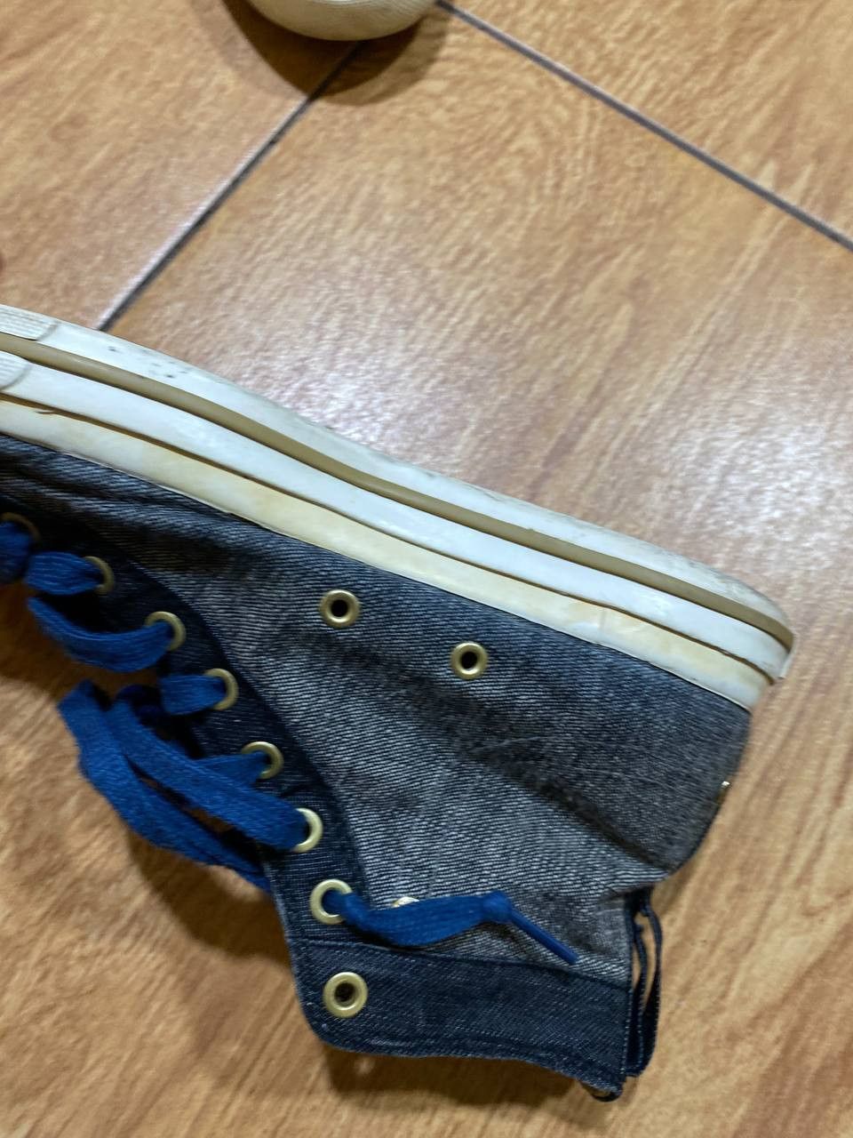 Diesel Y2K Vintage Diesel High Sneakers Streetwear Denim Rare Style Size US 10 / IT 40 - 7 Thumbnail