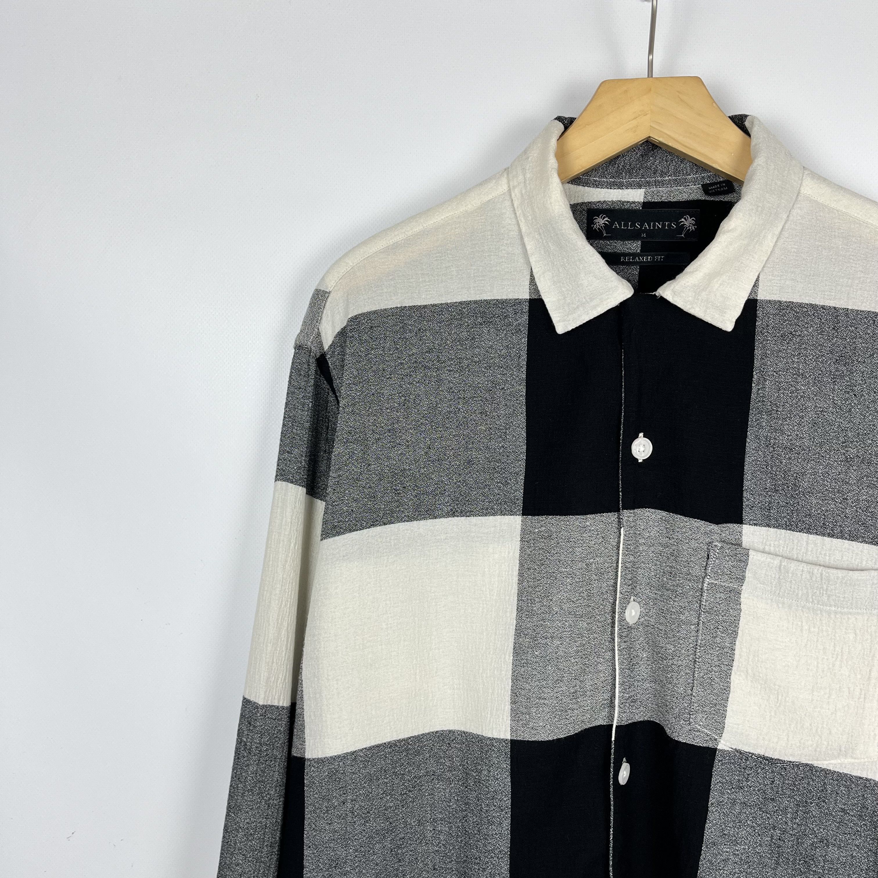 Allsaints AllSaints Lausanne Checkered Long Sleeve Button Up Shirt Size US M / EU 48-50 / 2 - 6 Thumbnail