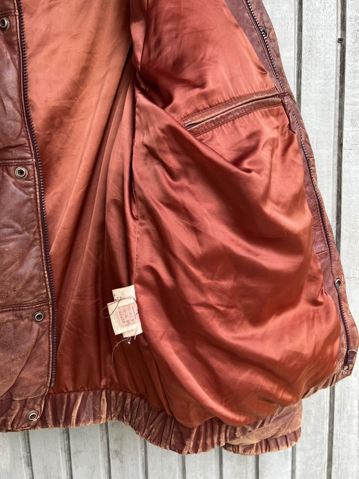 Japanese Brand × Vintage Vtg sp brand by wood lander leather jacket Size US L / EU 52-54 / 3 - 19 Thumbnail