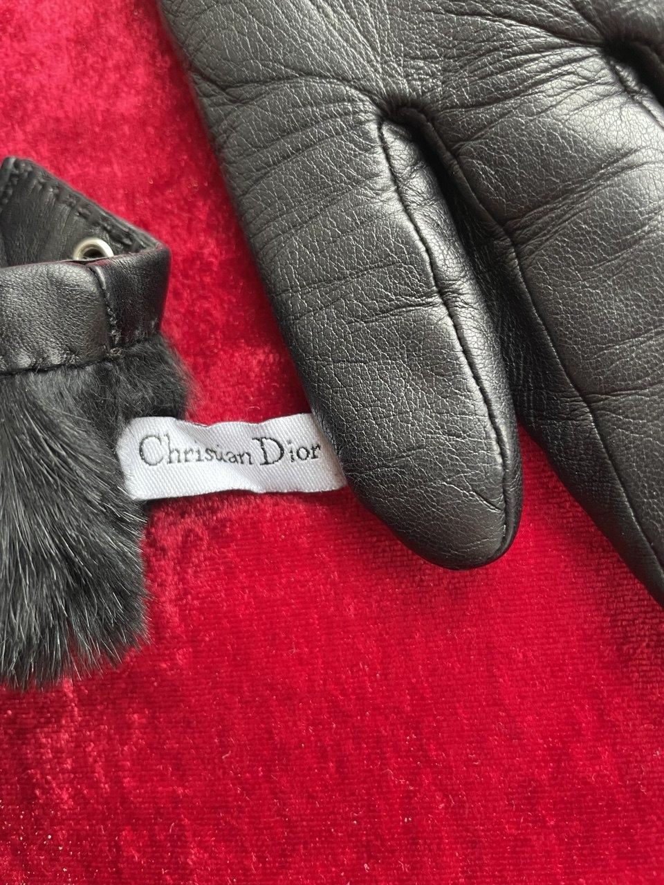 Dior Dior Vintage Leather Rabbit Gloves Galliano Size ONE SIZE - 4 Thumbnail