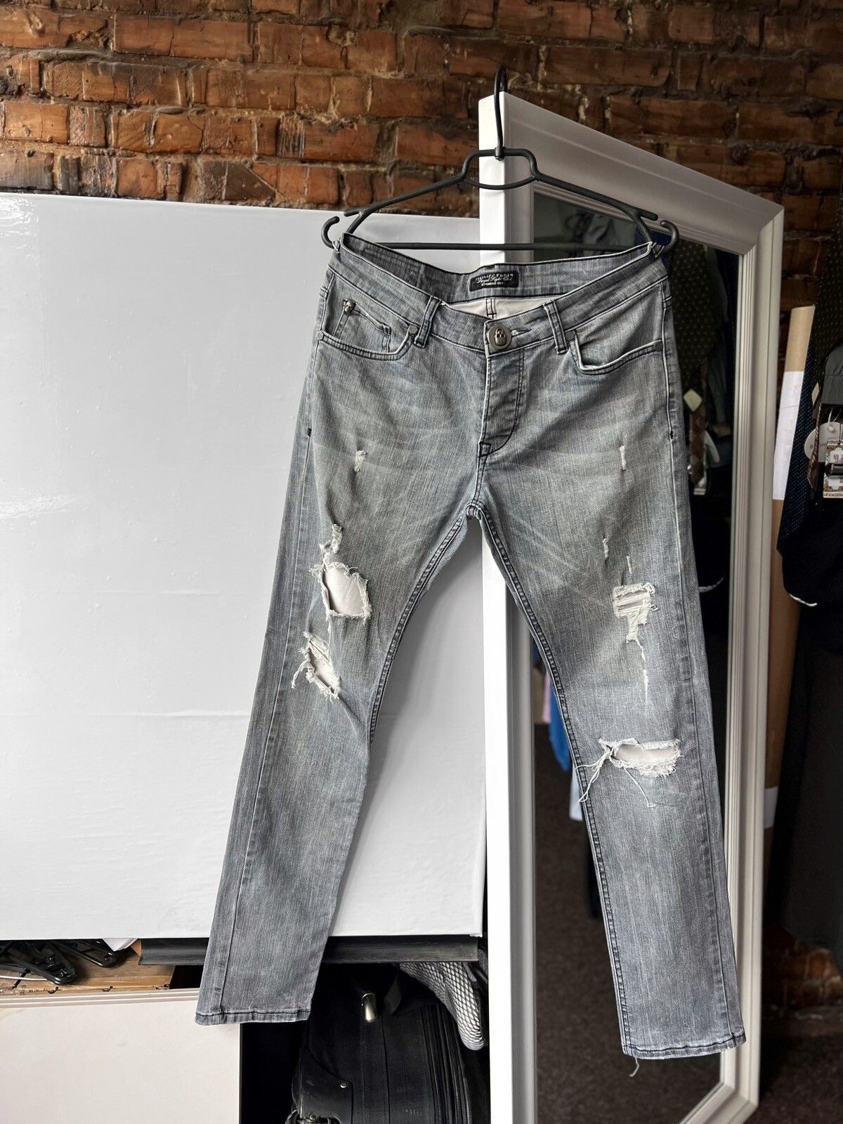 Vintage Philipp Plein Illegal Fight Club Vintage Distressed Jeans | Grailed