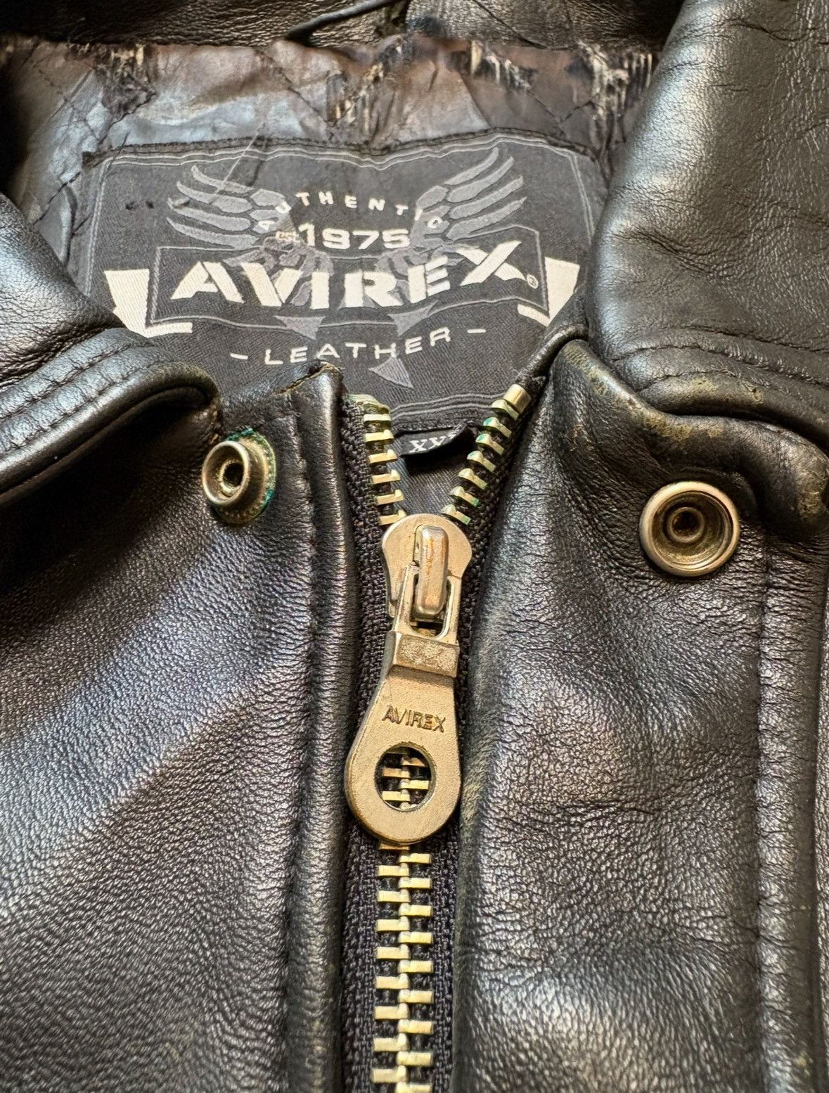 Avirex Avirex Vintage Leather Jacket Rare Native American Mens XXL Size US XXL / EU 58 / 5 - 9 Thumbnail