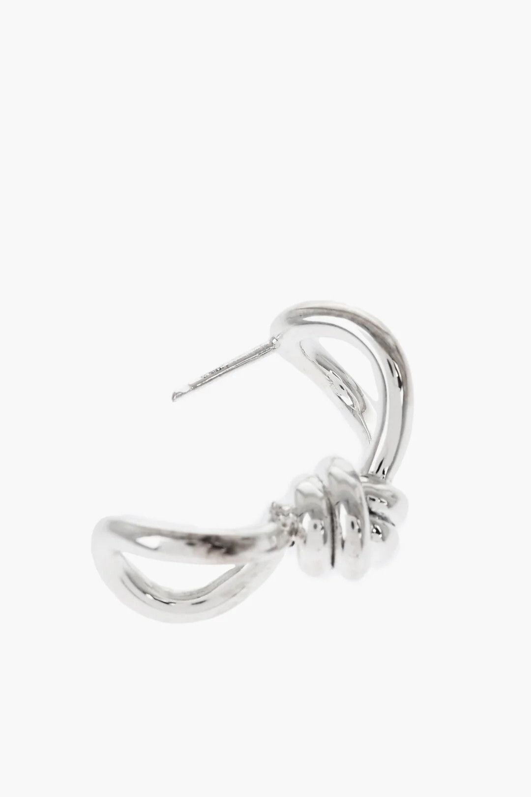 Bottega Veneta og1mm0426 Size: OS / Silver Knot Earrings in Sliver Size ONE SIZE - 2 Thumbnail