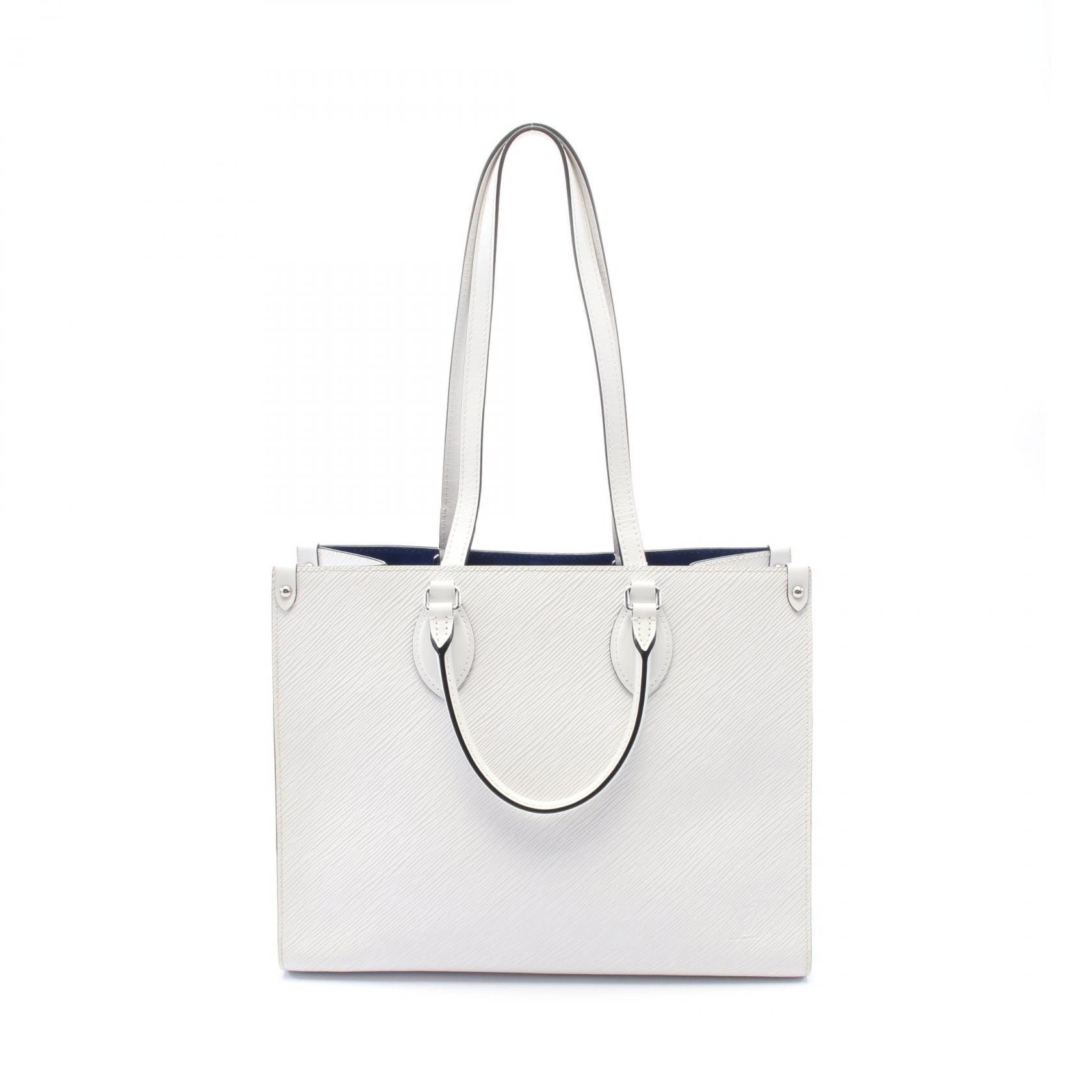 Louis Vuitton Louis Vuitton Onthego Mm Epi 2Way Tote Bag Leather Tote Bag M56081 in White, Women's