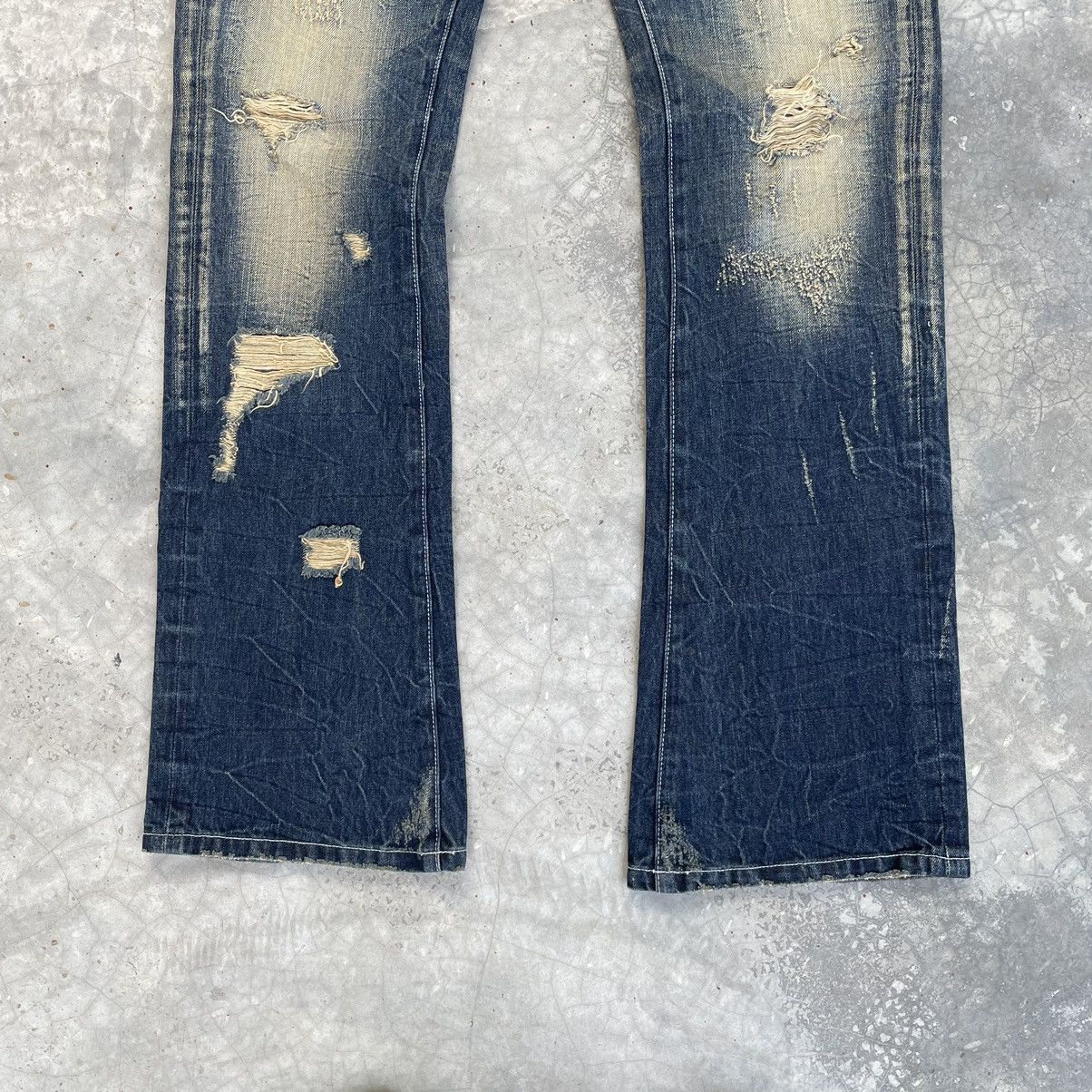 Beauty Beast Vintage Distress La Gate Flare LGB ifsixwasnine Style Denim Size US 33 - 5 Thumbnail