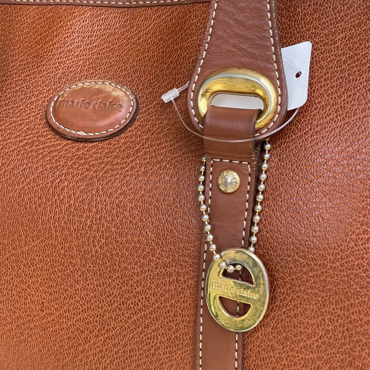 Leather × Vintage Vintage Leather Marie Claire Shoulder Bag Size ONE SIZE - 3 Thumbnail