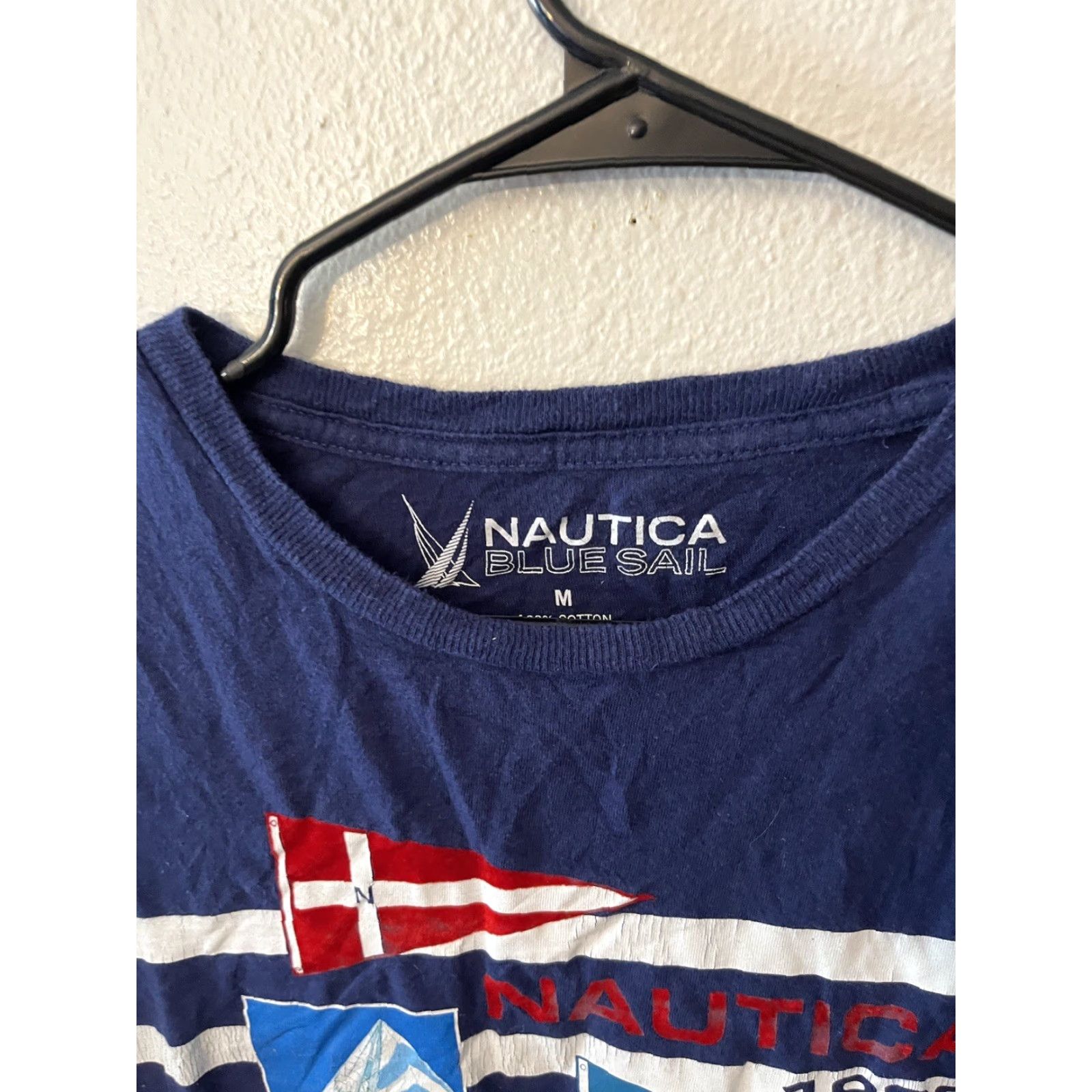 Nautica VINTAGE Nautica T-Shirt Men Size Medium Blue Crew Neck Graphic Logo Nautical Apparel Size US M / EU 48-50 / 2 - 3 Thumbnail