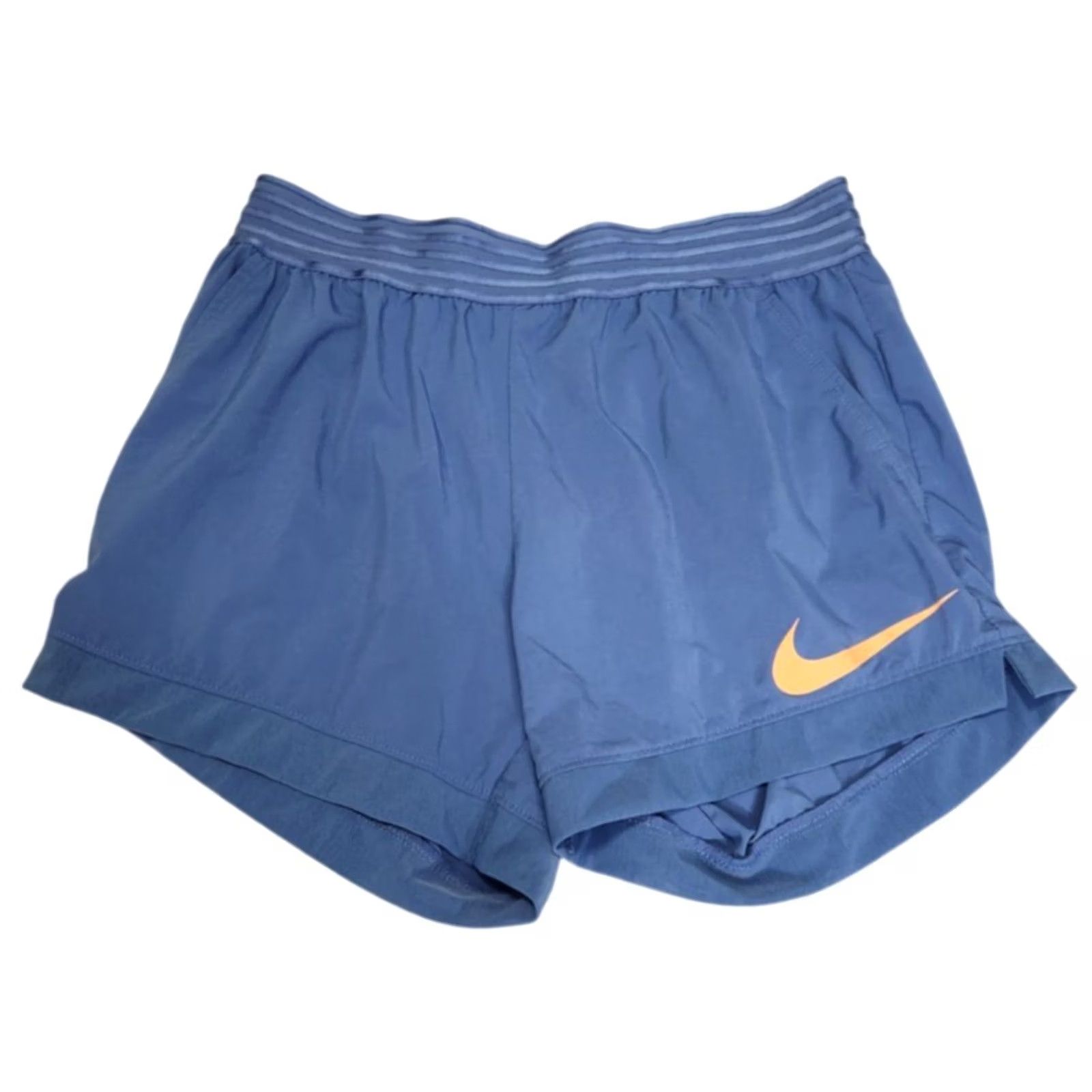 Nike Nike Dri-Fit Womens M Running Shorts Elastic Waist Pockets Lightweight Blue Size 32" / US 10 / IT 46 - 2 Thumbnail