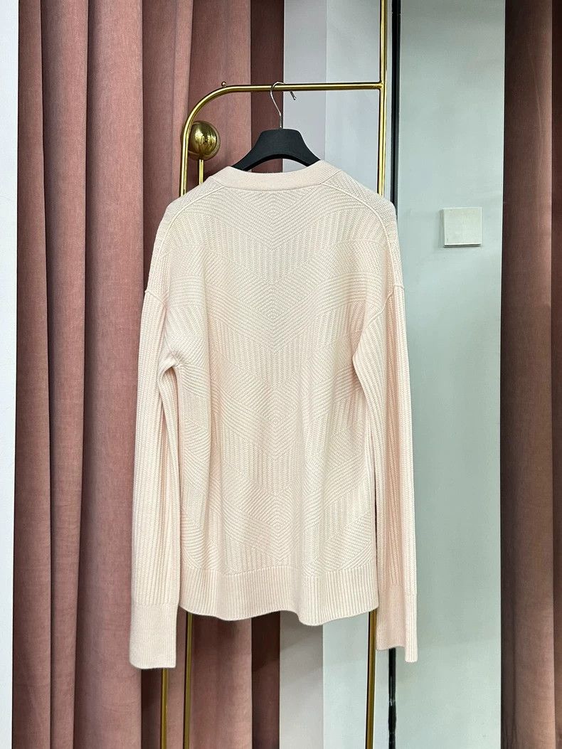 Loro Piana LORO PIANA Pink cashmere long sleeve cardigan Size S / US 4 / IT 40 - 5 Thumbnail