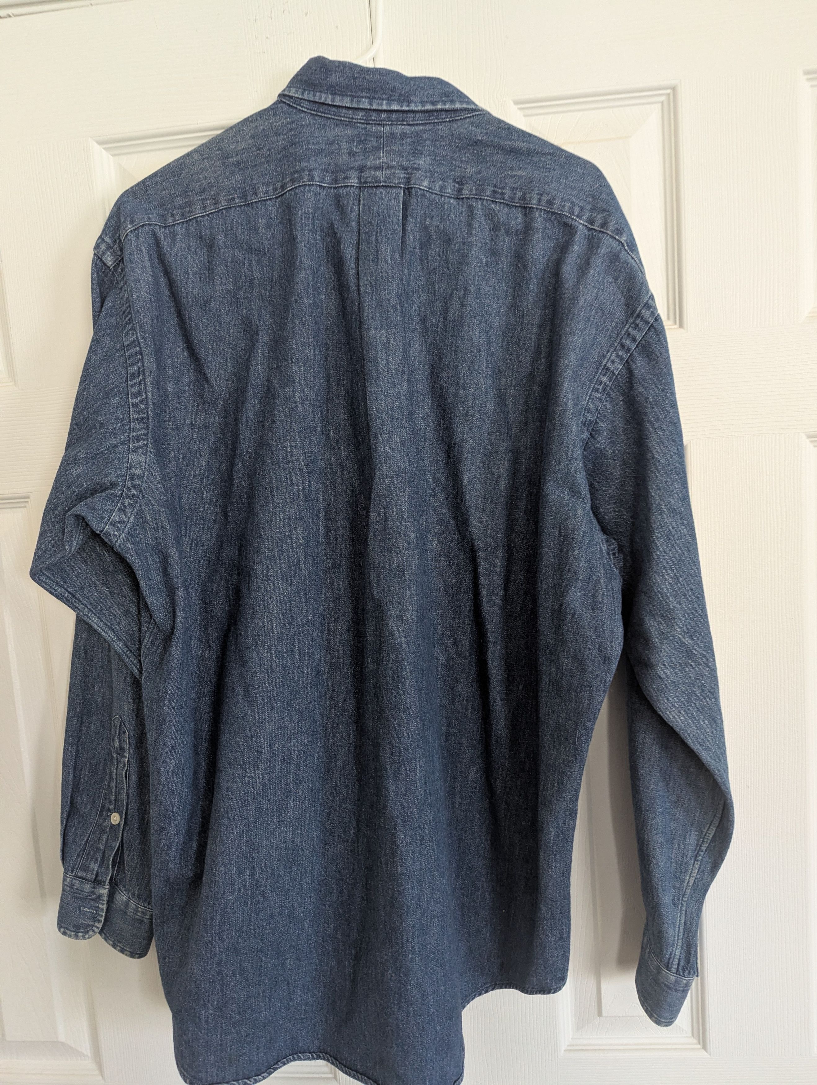 Polo Ralph Lauren Vintage heavy Denims Shirt Size US L / EU 52-54 / 3 - 2 Thumbnail