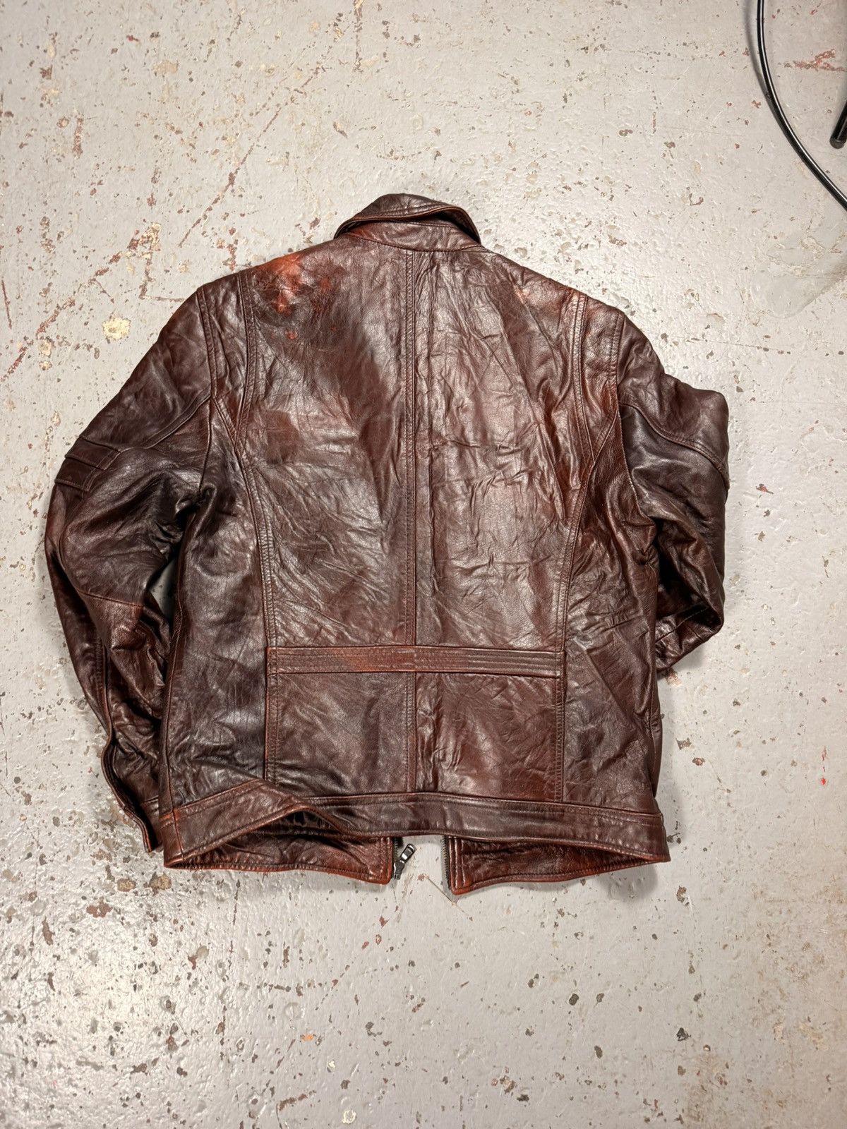 Other Vintage Ceralli Mocha Brown Leather Jacket Size US M / EU 48-50 / 2 - 9 Thumbnail