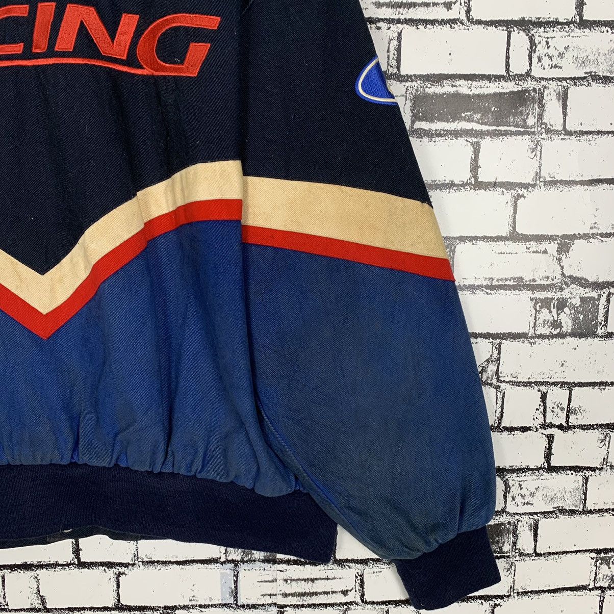 Ford × Jeff Hamilton JH Design Jeff Hamilton Ford Racing Mens Racecar Jacket Size US XL / EU 56 / 4 - 15 Thumbnail